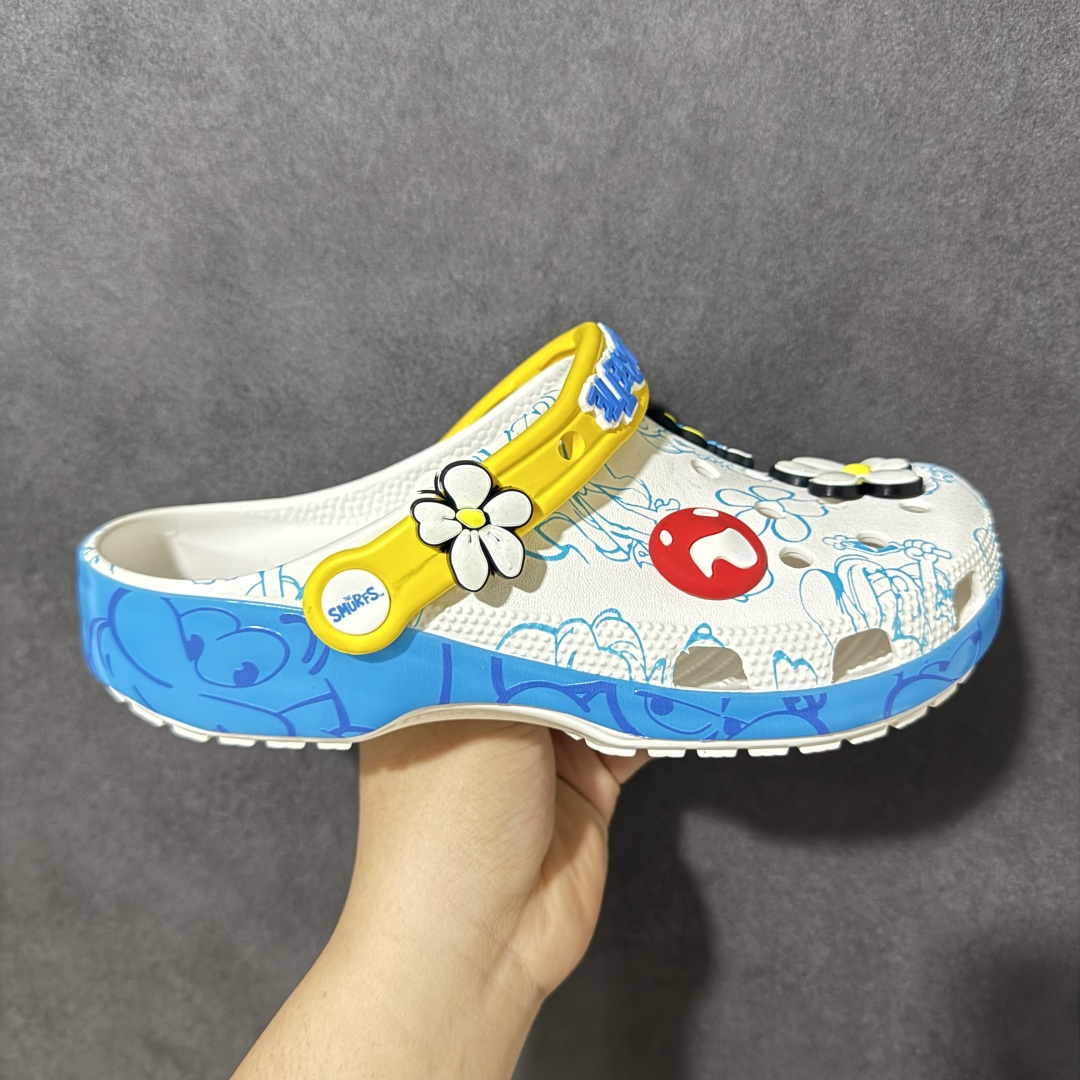【韩国订单】Crocs 卡骆驰 Clog 明星印花款 两用沙滩洞洞鞋 凉鞋拖鞋 全新莞产高端品质鞋底可增
