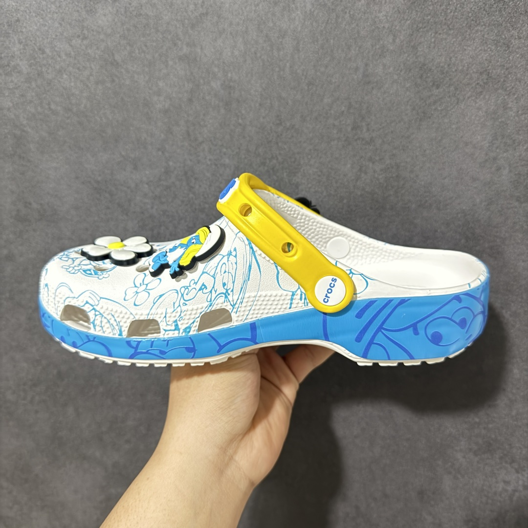 【韩国订单】Crocs 卡骆驰 Clog 明星印花款 两用沙滩洞洞鞋 凉鞋拖鞋 全新莞产高端品质鞋底可增