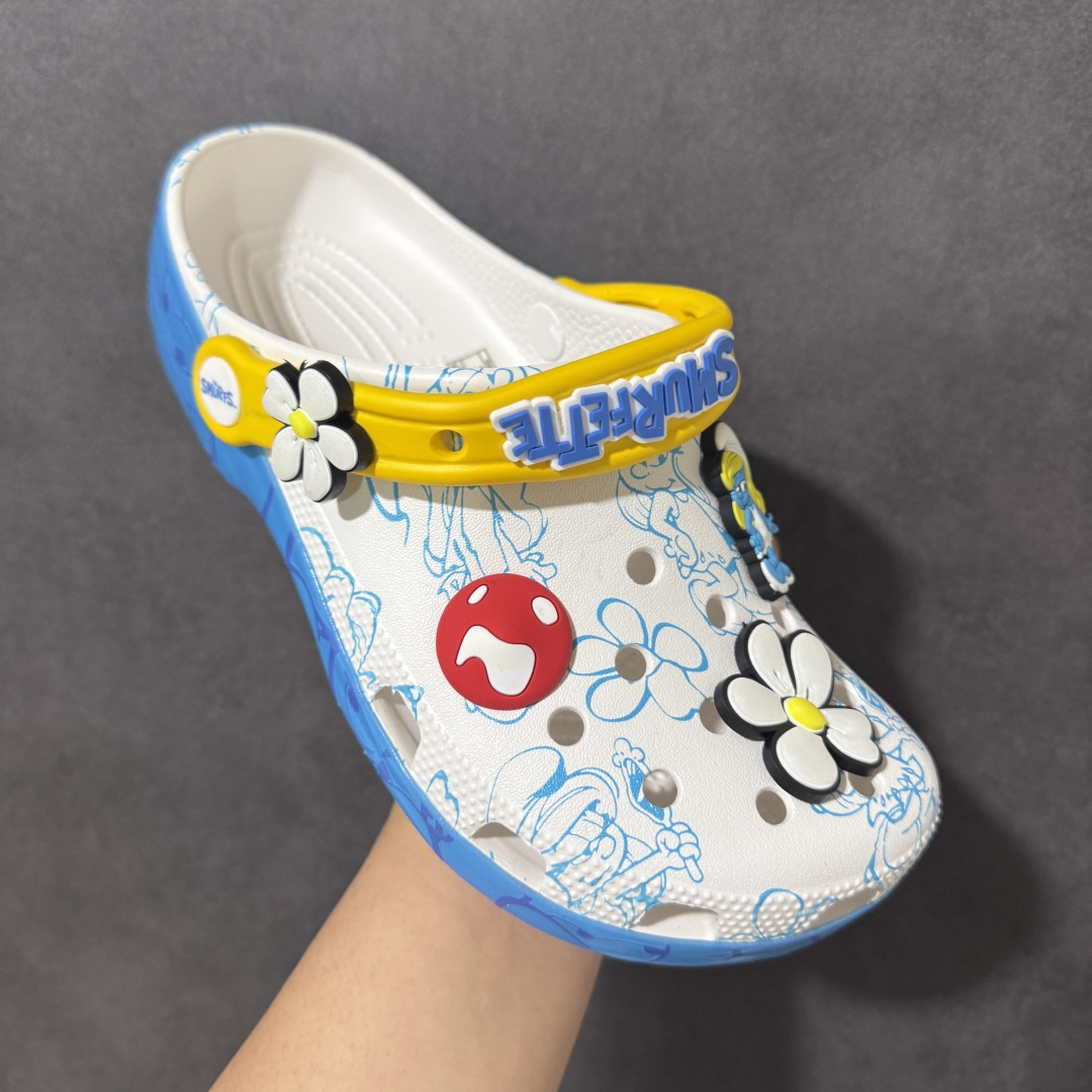 【韩国订单】Crocs 卡骆驰 Clog 明星印花款 两用沙滩洞洞鞋 凉鞋拖鞋 全新莞产高端品质鞋底可增