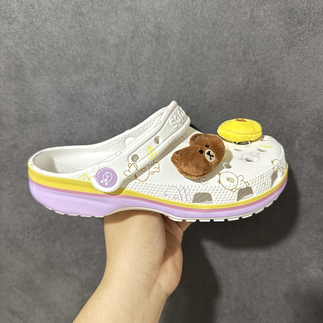 【韩国订单】Crocs 卡骆驰 Clog 明星印花款 两用沙滩洞洞鞋 凉鞋拖鞋 全新莞产高端品质鞋底可增