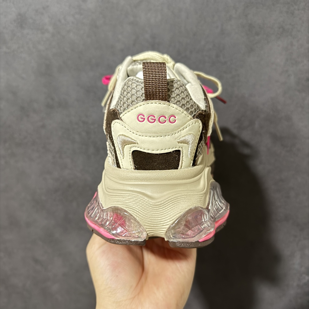 GGCC 2026 早春新款GG-CC 5CM厚底增高低帮涡轮 气垫老爹鞋 G25X4391潮流可露丽风