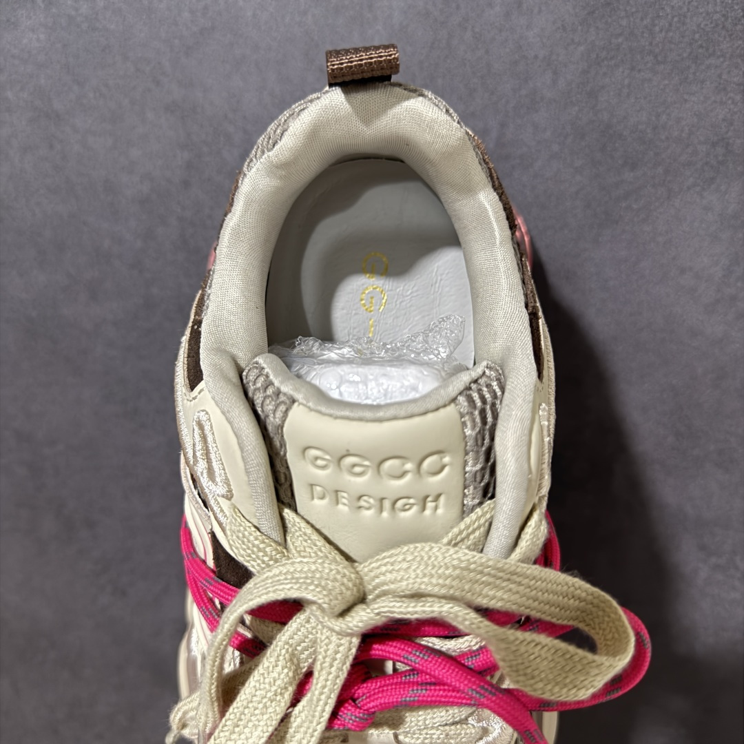 GGCC 2026 早春新款GG-CC 5CM厚底增高低帮涡轮 气垫老爹鞋 G25X4391潮流可露丽风