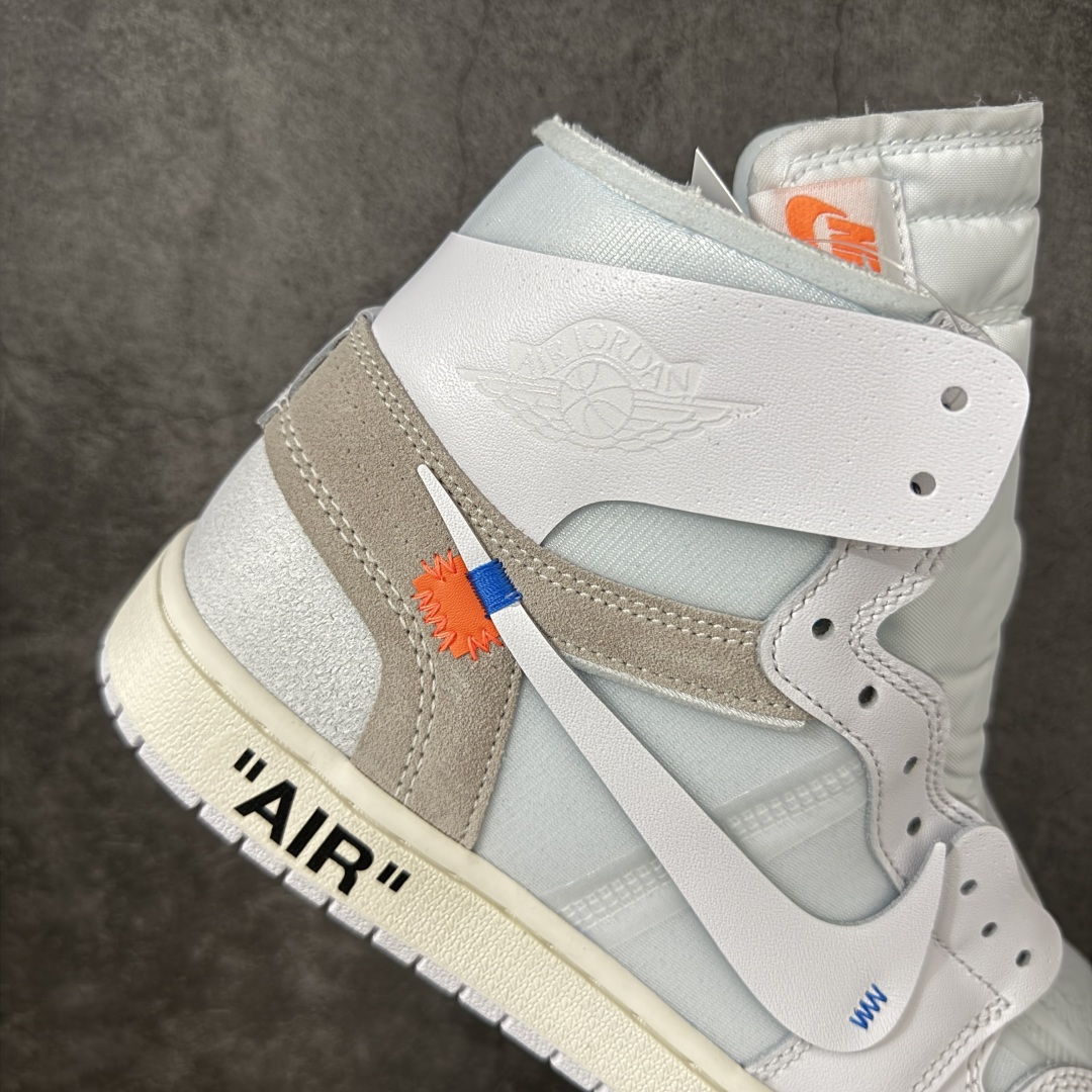 AJ1 OW联名款 纯白 全白 欧洲限定Off White x Air Jordan 货号：AA3834