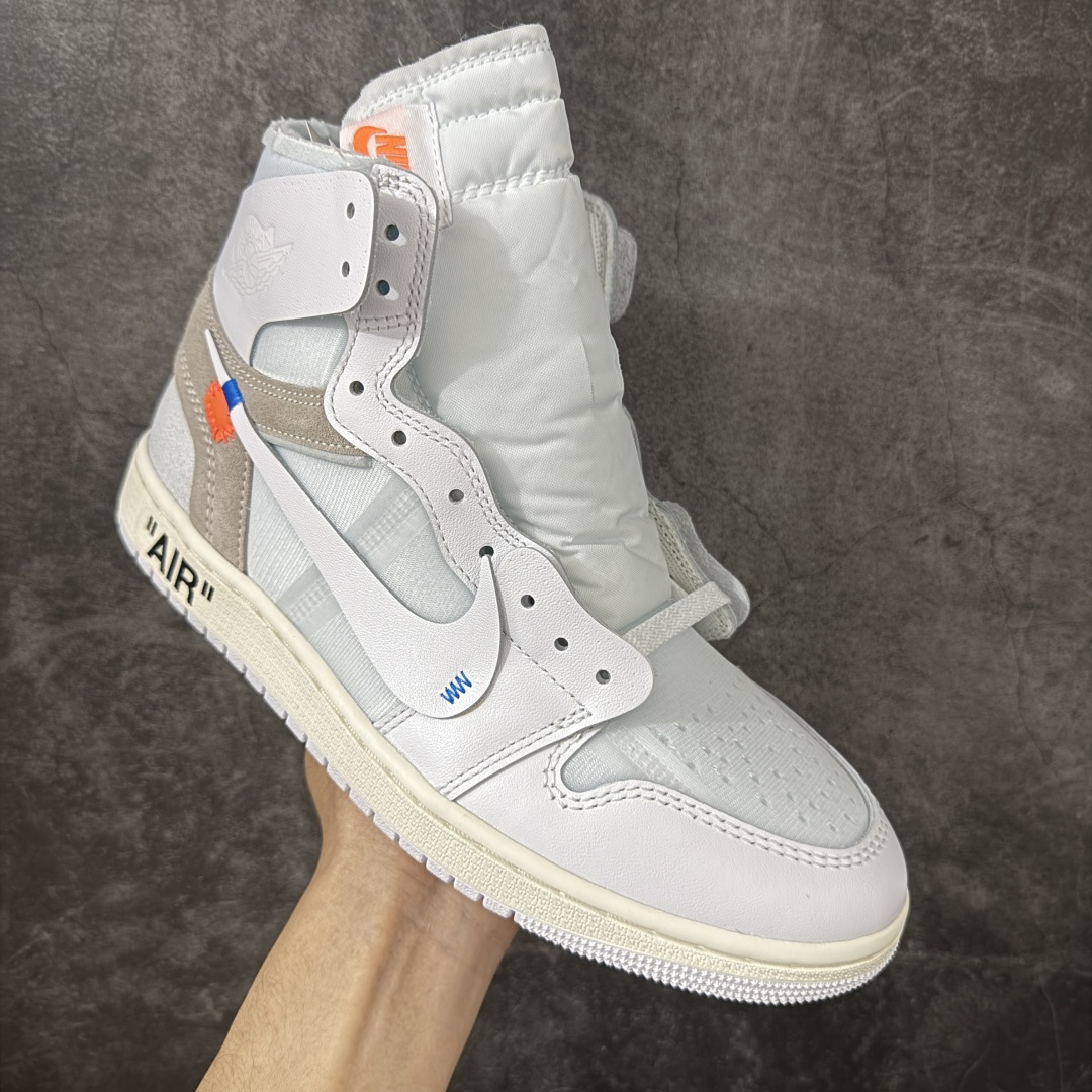 AJ1 OW联名款 纯白 全白 欧洲限定Off White x Air Jordan 货号：AA3834