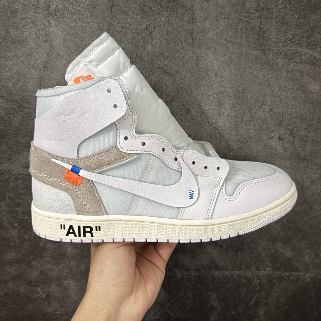 AJ1 OW联名款 纯白 全白 欧洲限定Off White x Air Jordan 货号：AA3834