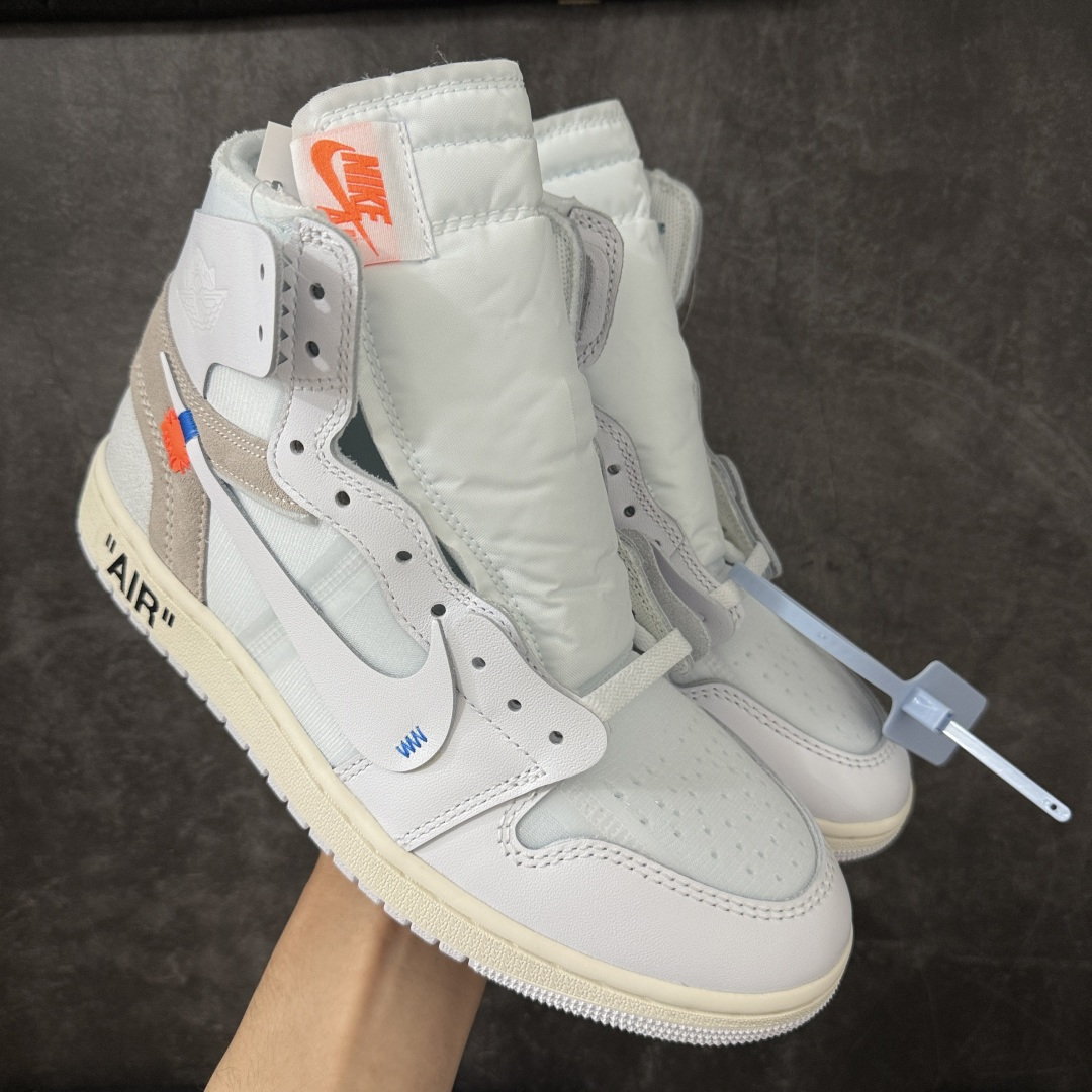 AJ1 OW联名款 纯白 全白 欧洲限定Off White x Air Jordan 货号：AA3834