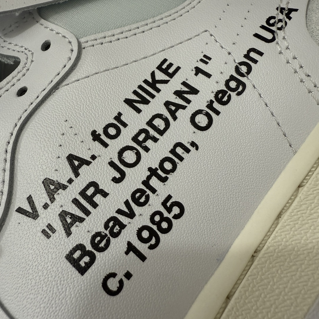 AJ1 OW联名款 纯白 全白 欧洲限定Off White x Air Jordan 货号：AA3834