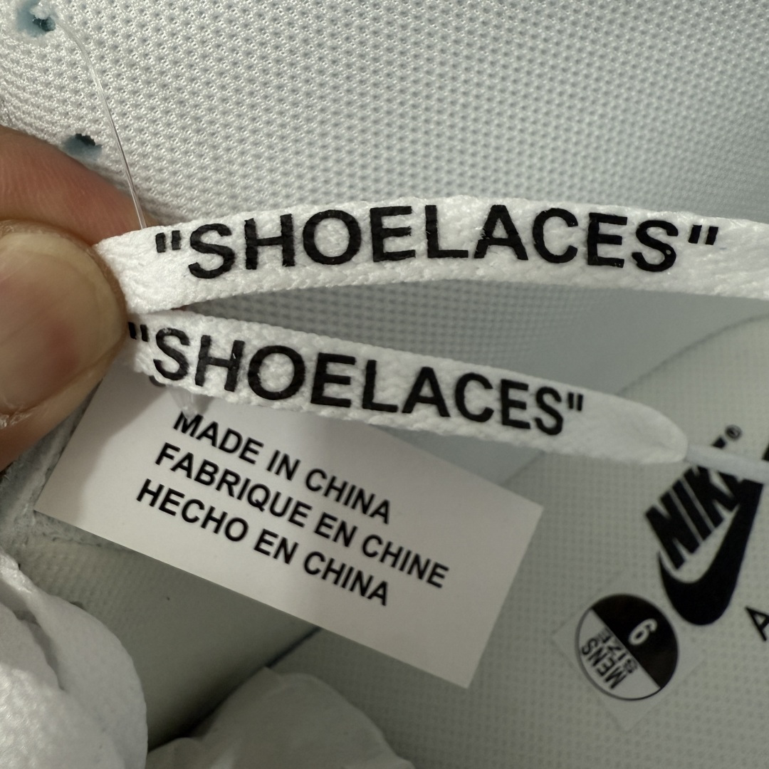 AJ1 OW联名款 纯白 全白 欧洲限定Off White x Air Jordan 货号：AA3834