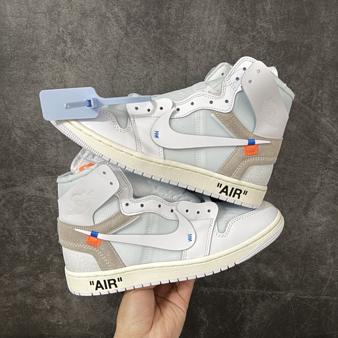 AJ1 OW联名款 纯白 全白 欧洲限定Off White x Air Jordan 货号：AA3834