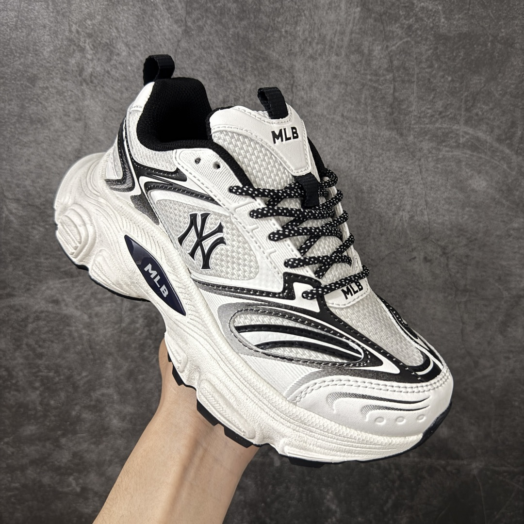 MLB Chunky Runner Basic 老爹鞋系列低帮轻量增高厚底百搭休闲运动慢跑鞋 Korea