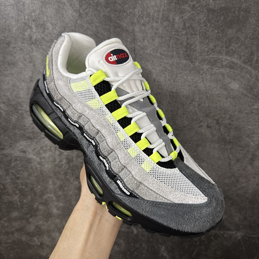 UNDEFEATED x Nike Air Max 95 OG Big Bubble 灰绿色气垫跑鞋货号