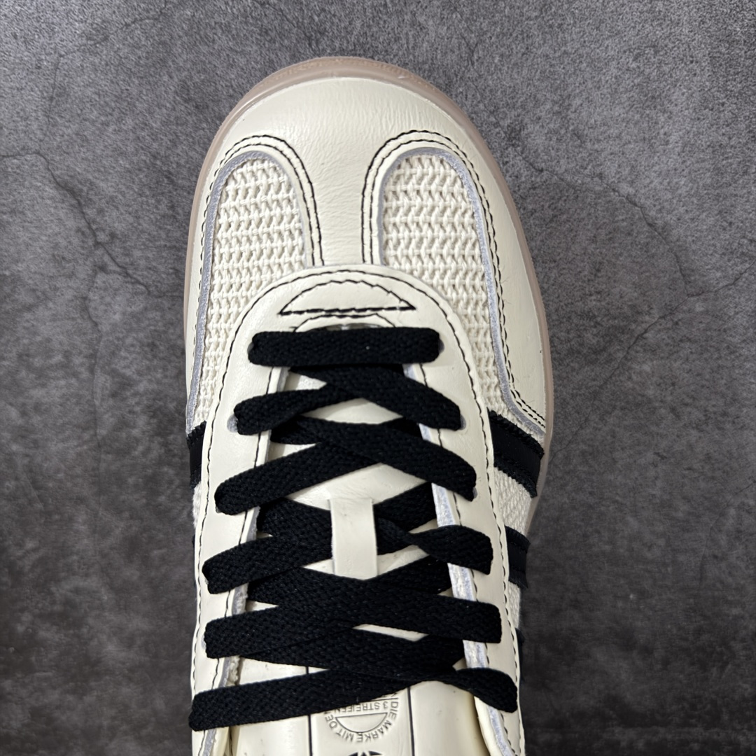 AD Gazelle Indoor Trainers 羚羊内训系列低帮复古百搭休闲运动德训风板鞋 米黑针