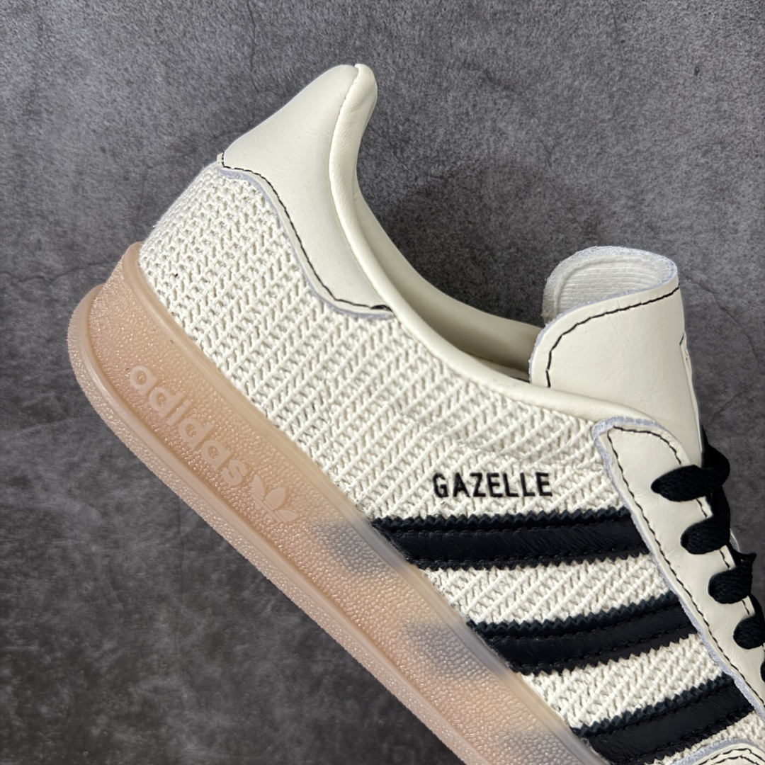 AD Gazelle Indoor Trainers 羚羊内训系列低帮复古百搭休闲运动德训风板鞋 米黑针