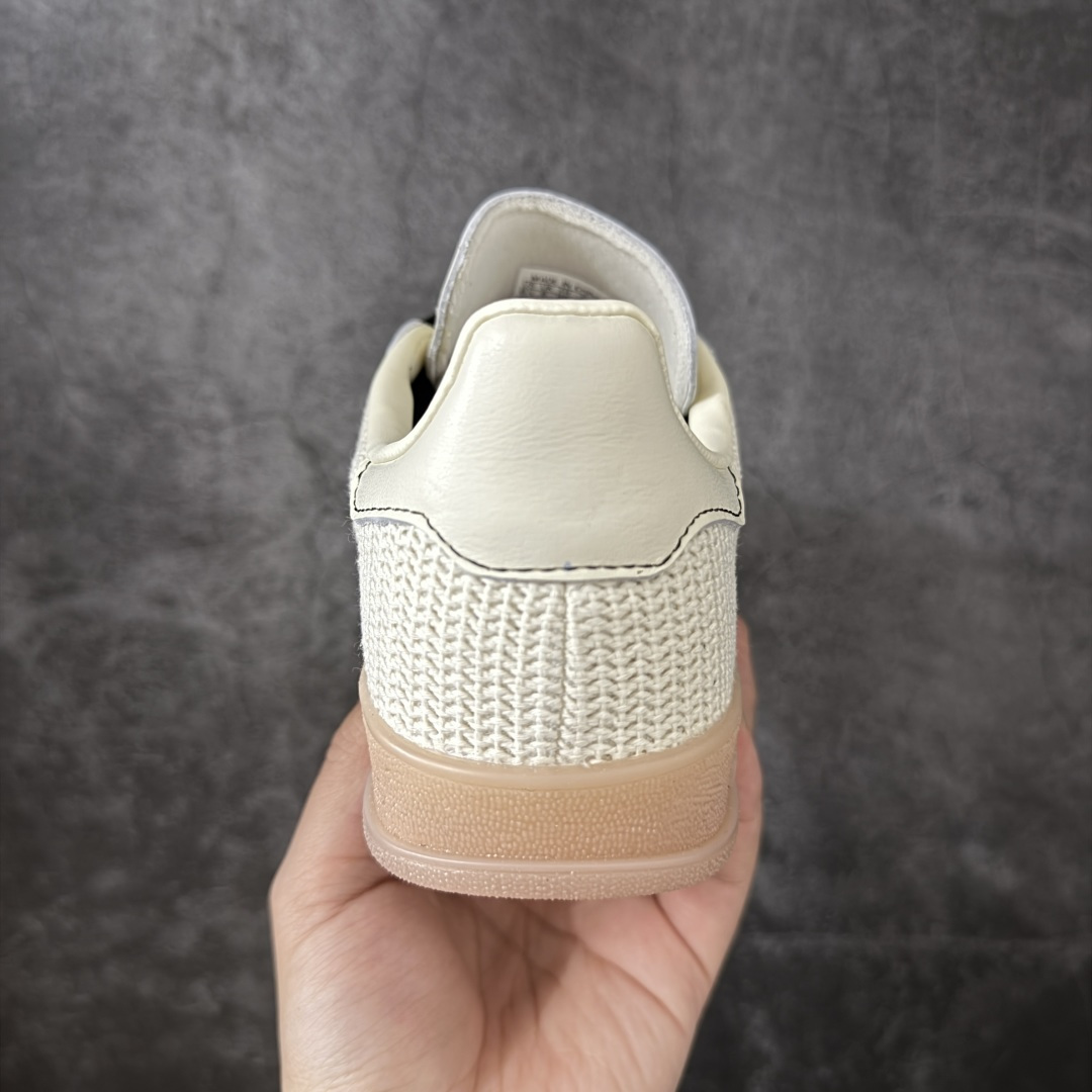 AD Gazelle Indoor Trainers 羚羊内训系列低帮复古百搭休闲运动德训风板鞋 米黑针