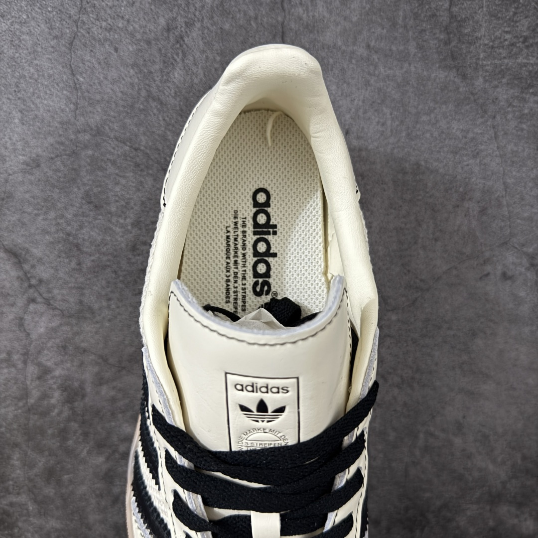 AD Gazelle Indoor Trainers 羚羊内训系列低帮复古百搭休闲运动德训风板鞋 米黑针