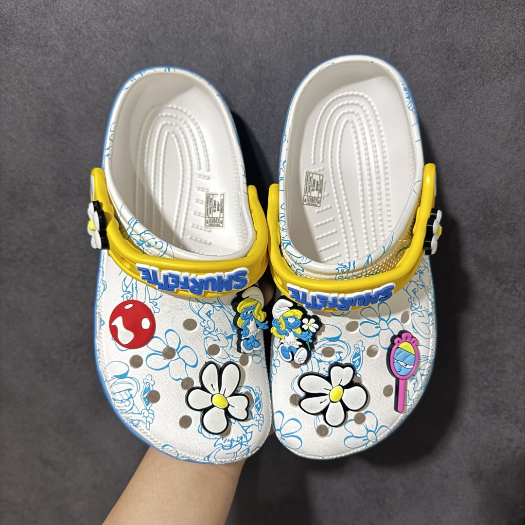 【韩国订单】Crocs 卡骆驰 Clog 明星印花款 两用沙滩洞洞鞋 凉鞋拖鞋 全新莞产高端品质鞋底可增