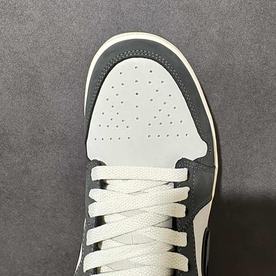 Air Jordan 1 Low AJ1 乔1白灰爆裂纹 低帮复古文化篮球鞋 IU2268-100尺码：