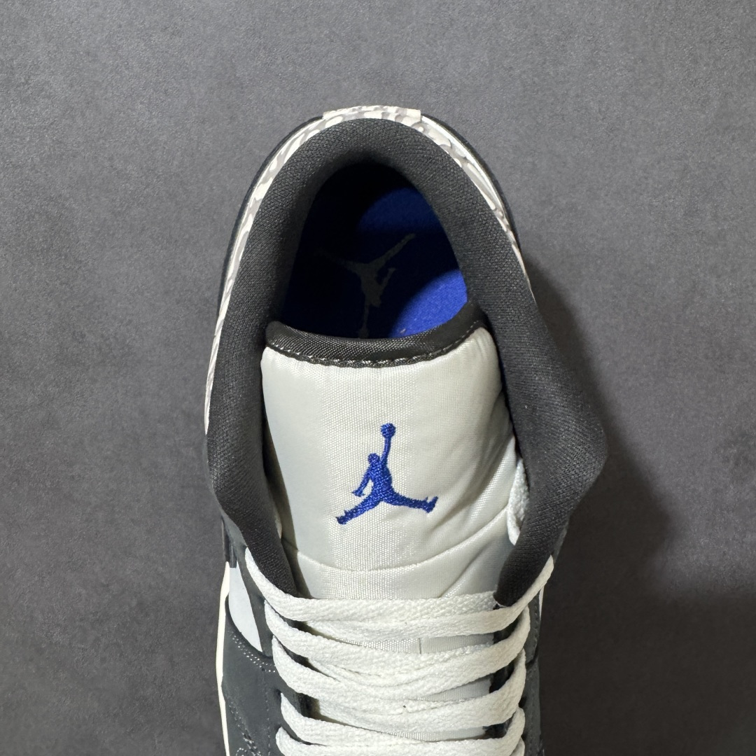 Air Jordan 1 Low AJ1 乔1白灰爆裂纹 低帮复古文化篮球鞋 IU2268-100尺码：