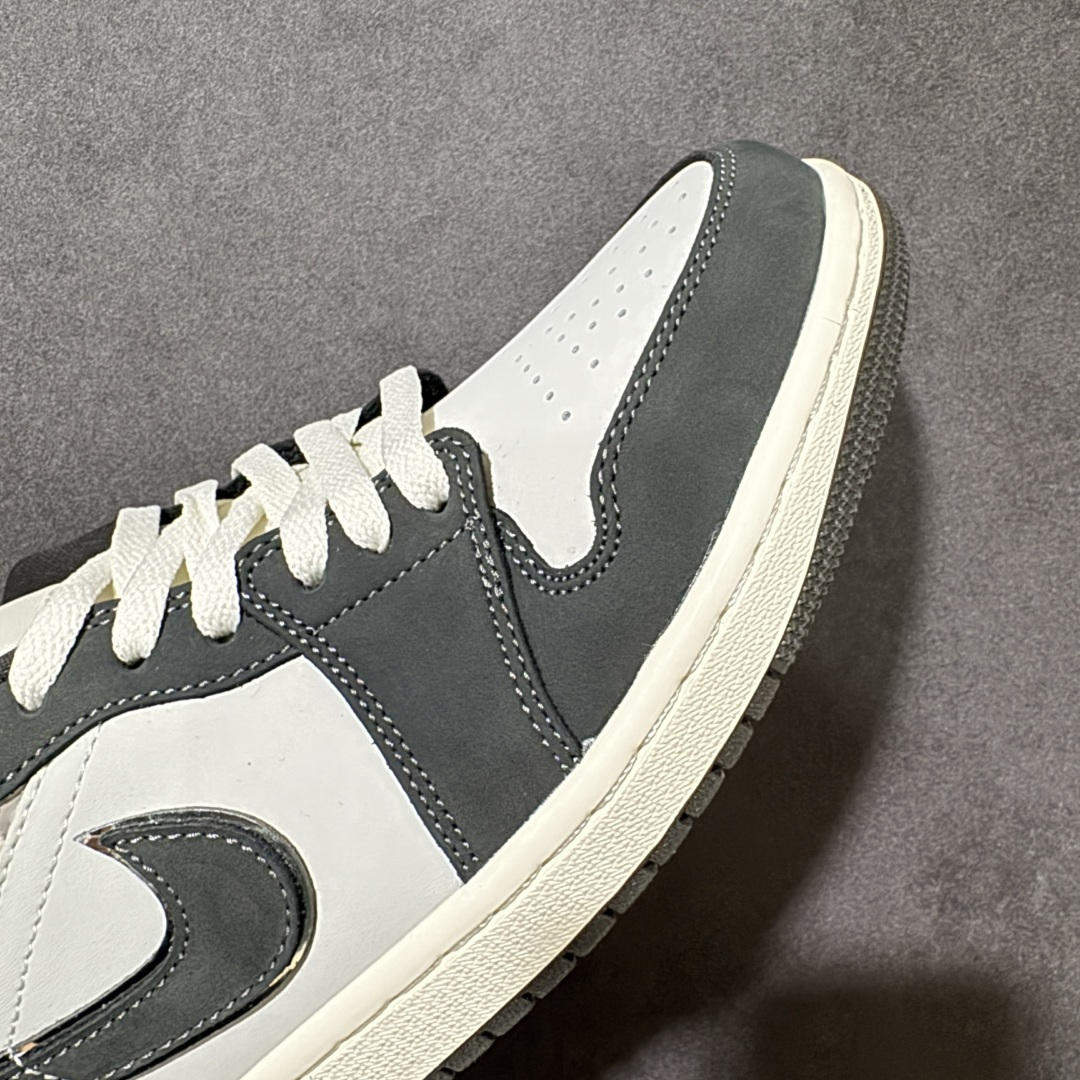 Air Jordan 1 Low AJ1 乔1白灰爆裂纹 低帮复古文化篮球鞋 IU2268-100尺码：