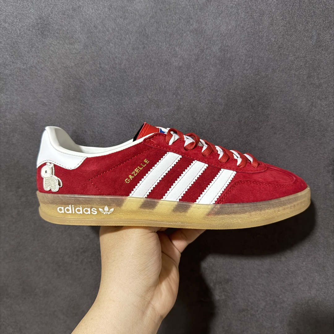 Adidas Original Gazelle Indoor 阿迪达斯 低帮 马年限定 甜美小马 红白色