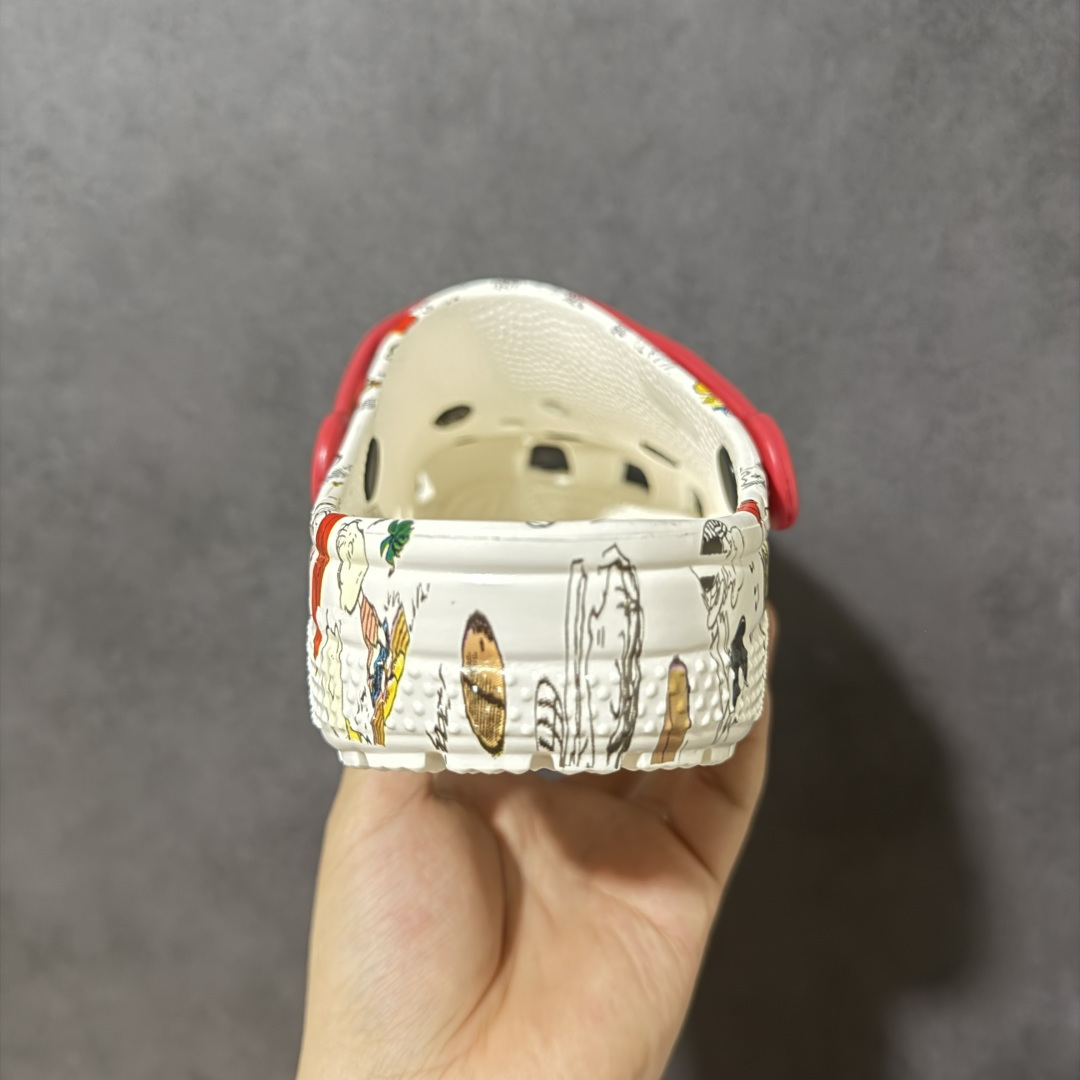 图片[4]-【韩国订单】Crocs 卡骆驰 Clog 明星印花款 两用沙滩洞洞鞋 凉鞋拖鞋 全新莞产高端品质 鞋底可增高2CM 鞋面更加耐用易清洗 该鞋款轻盈舒适 尺码：M4（36-37）M5（37-38）M6（38-39）M7(39-40）M8（41-42）M9（42-43）M10（43-44）M11（45-46）-选品中心