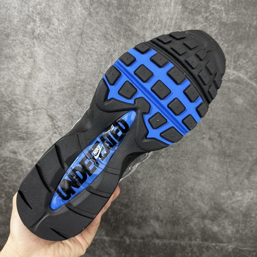 UNDEFEATED x Nike Air Max 95 OG Big Bubble 灰蓝色气垫跑鞋货号