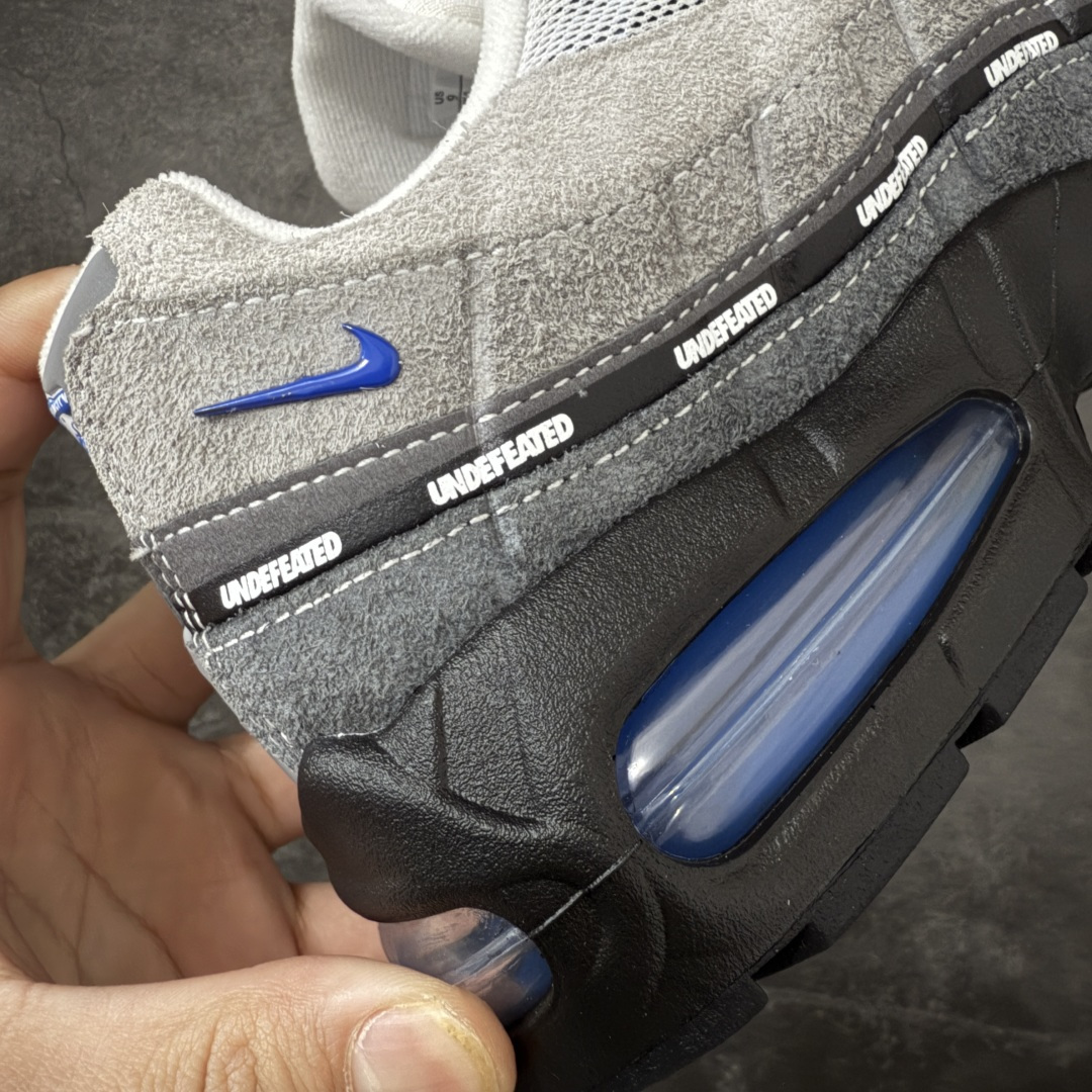 UNDEFEATED x Nike Air Max 95 OG Big Bubble 灰蓝色气垫跑鞋货号