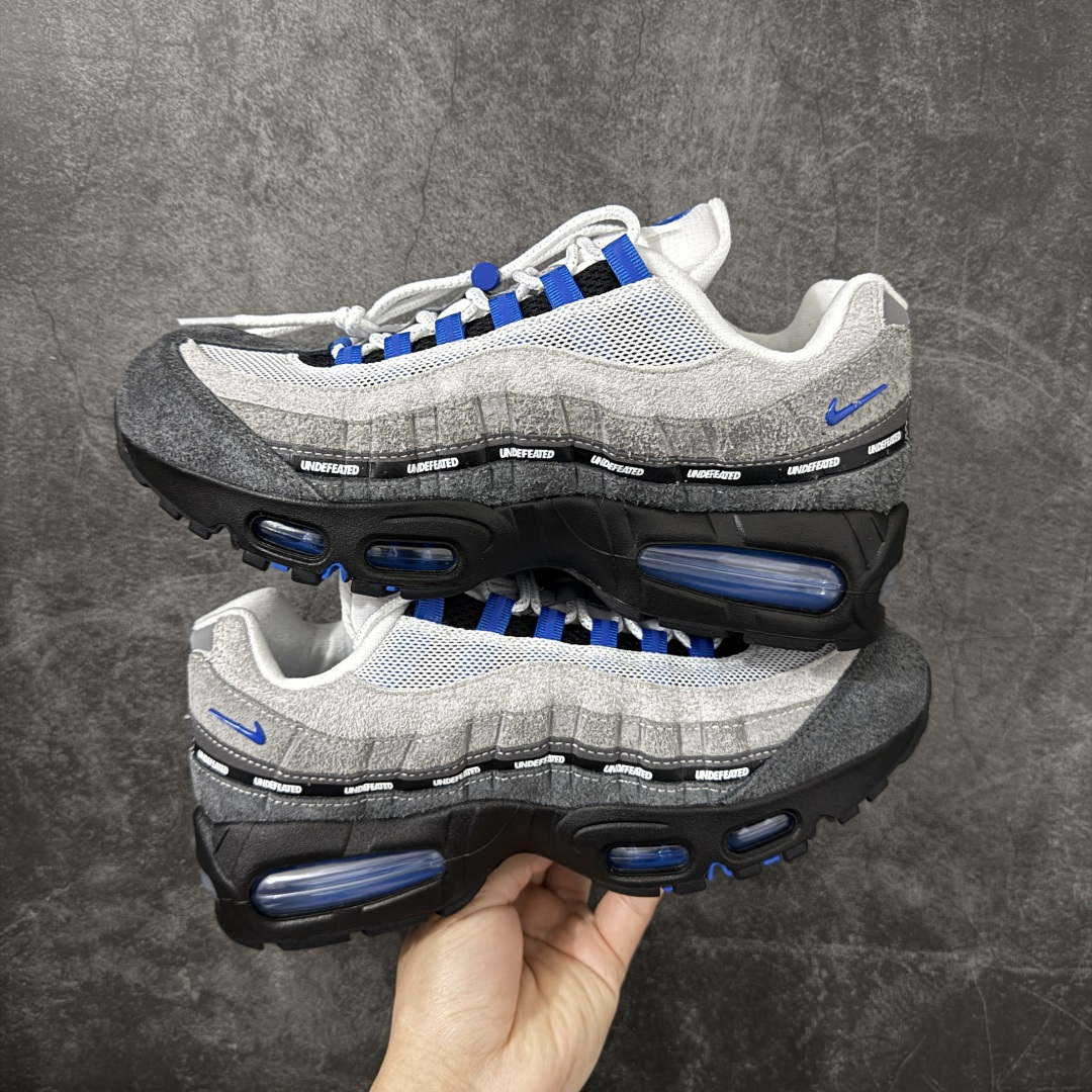 UNDEFEATED x Nike Air Max 95 OG Big Bubble 灰蓝色气垫跑鞋货号