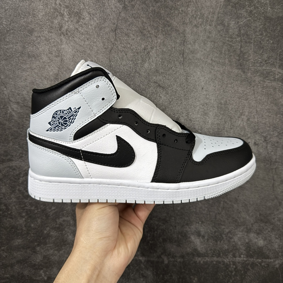 Air Jordan AJ1 Mid 中帮 白黑绿DQ8426-002终端优势供应 市面中低帮最具代表性