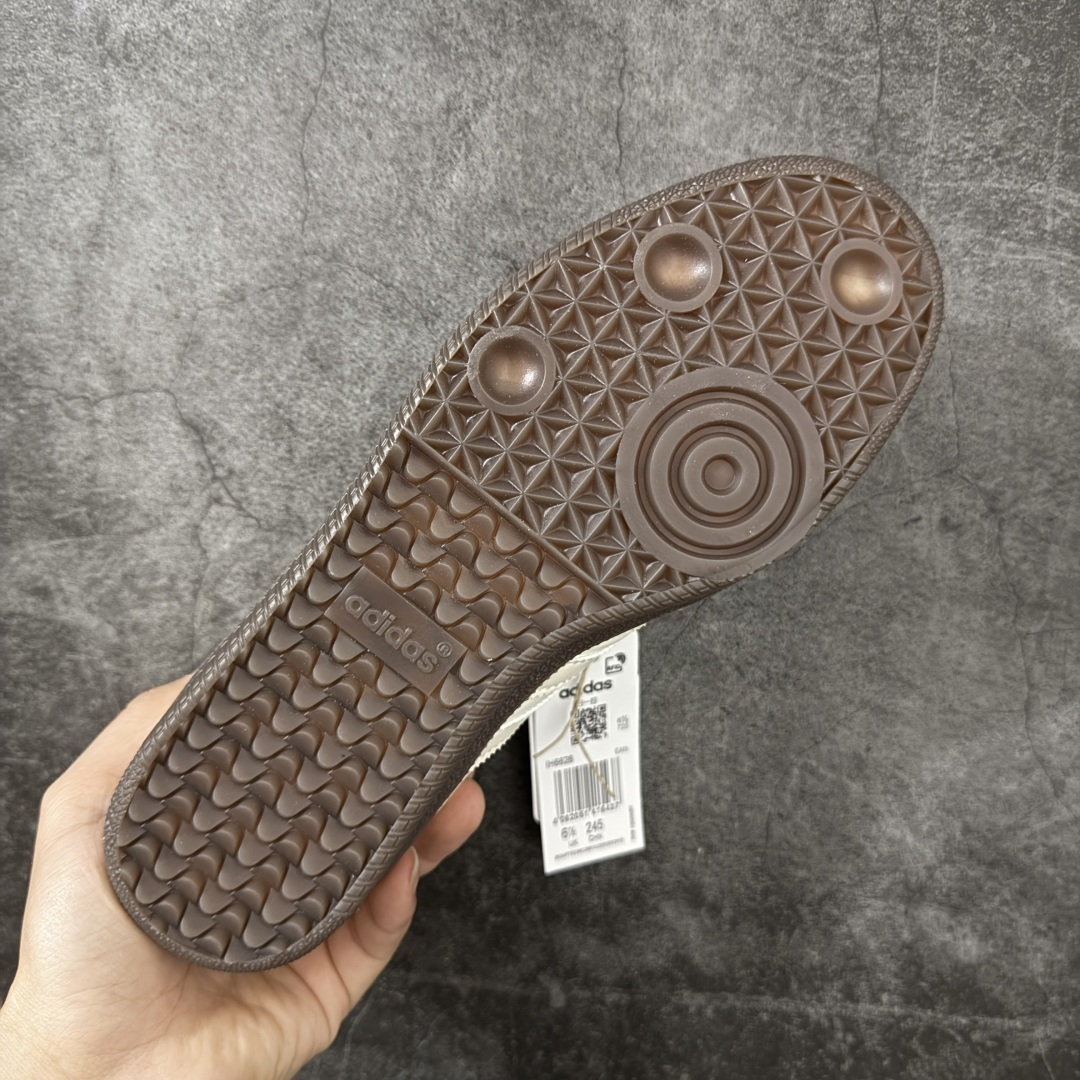 Adidas Originals Samba 奶油白 桑巴舞系列绅士德训足球风百搭低帮休闲运动板鞋货号：