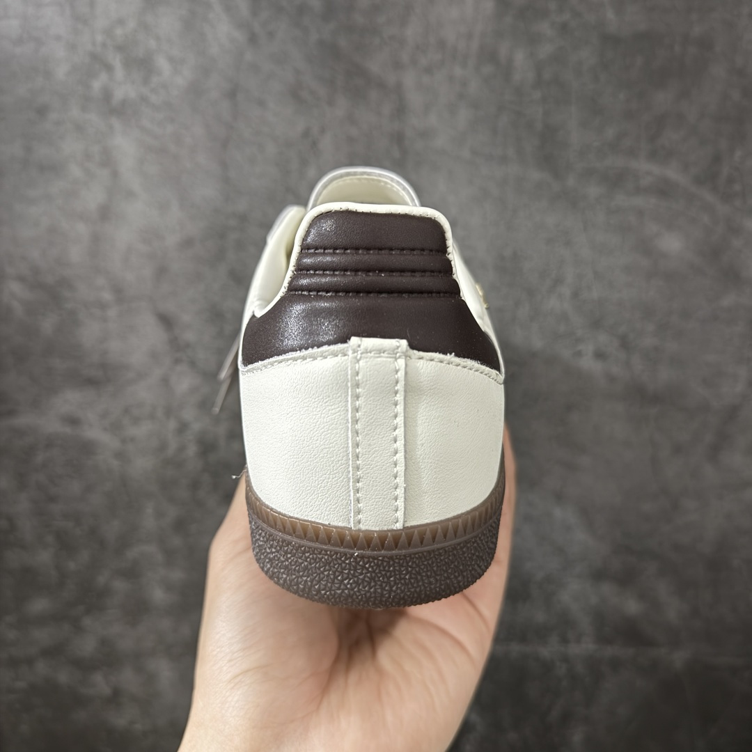Adidas Originals Samba 奶油白 桑巴舞系列绅士德训足球风百搭低帮休闲运动板鞋货号：