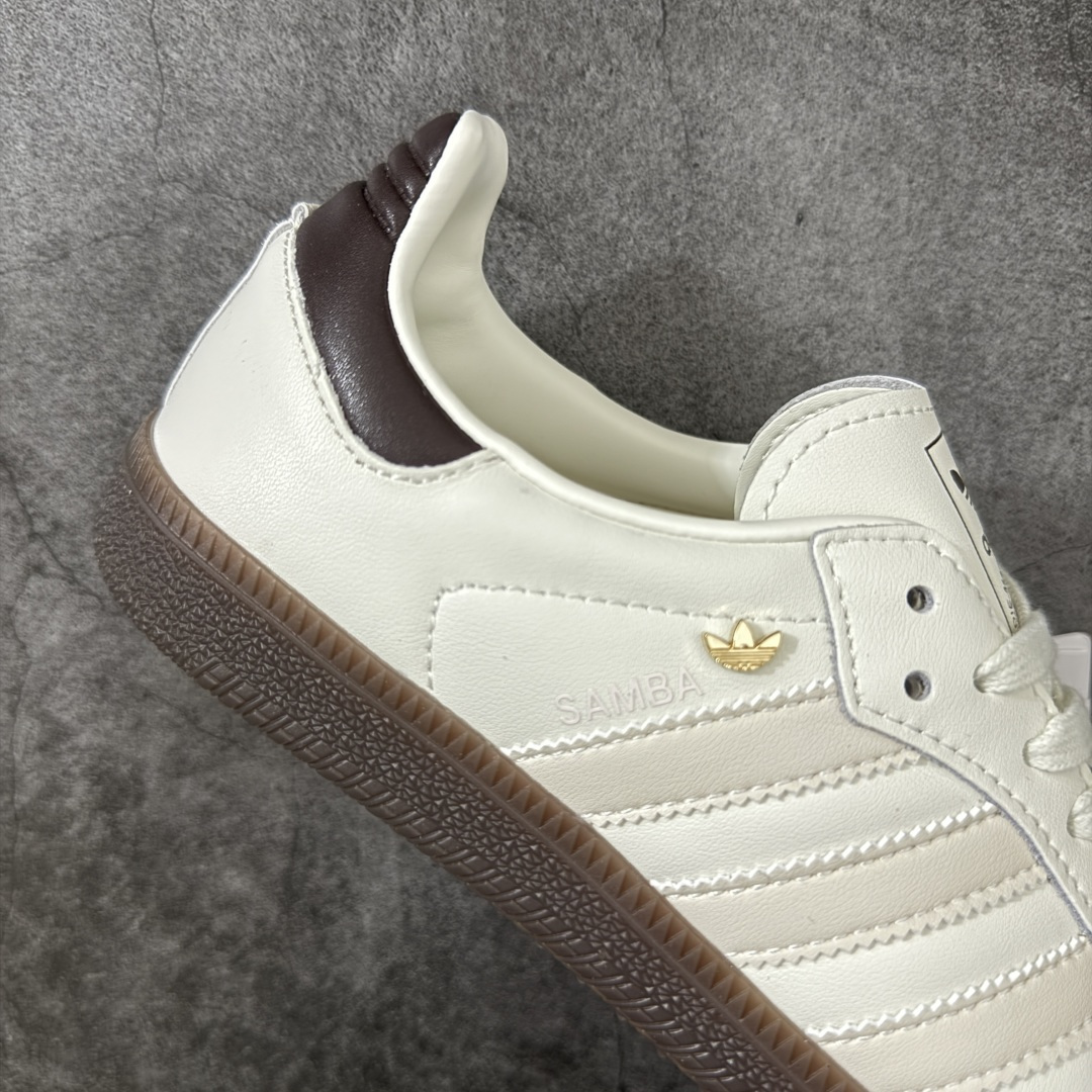 Adidas Originals Samba 奶油白 桑巴舞系列绅士德训足球风百搭低帮休闲运动板鞋货号：