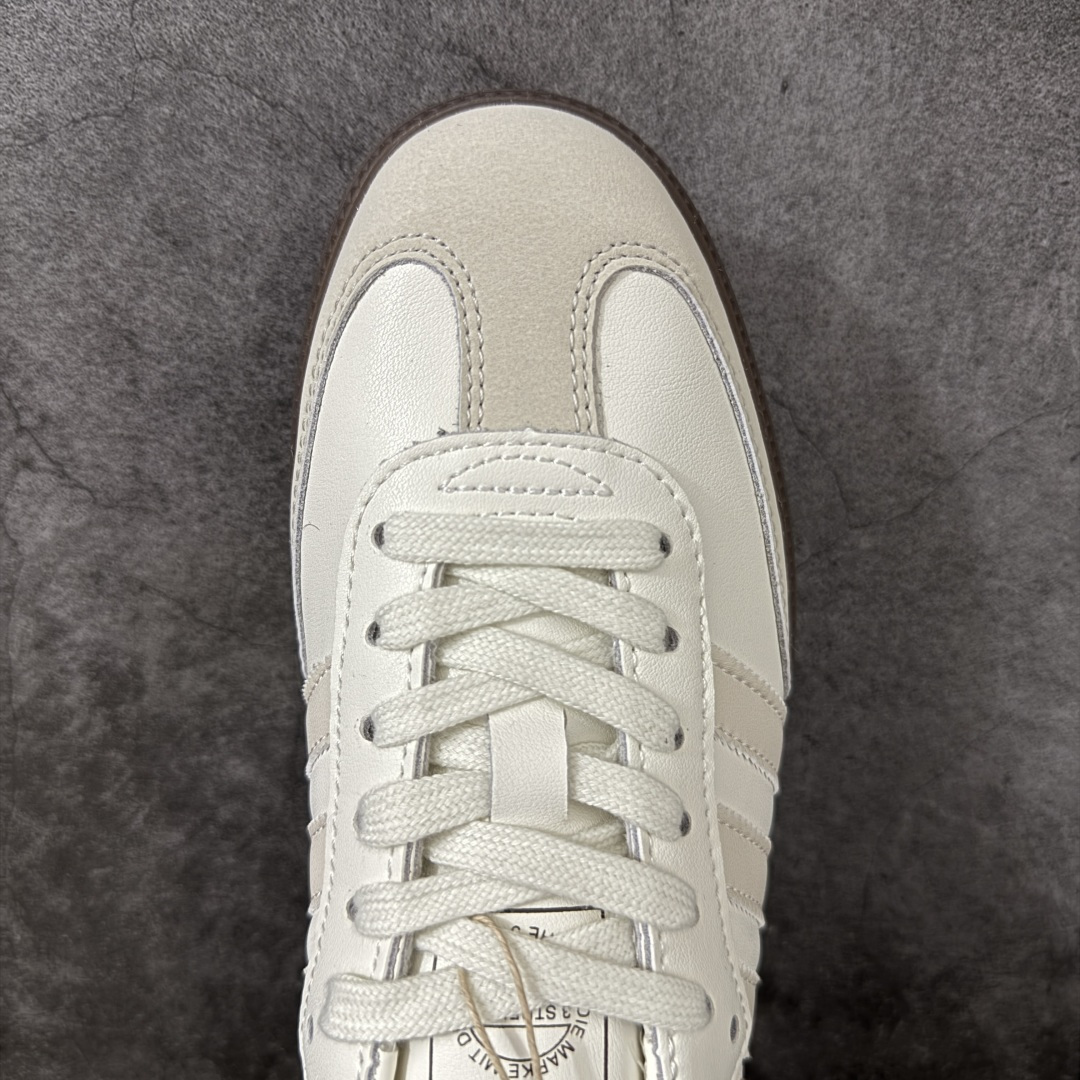 Adidas Originals Samba 奶油白 桑巴舞系列绅士德训足球风百搭低帮休闲运动板鞋货号：