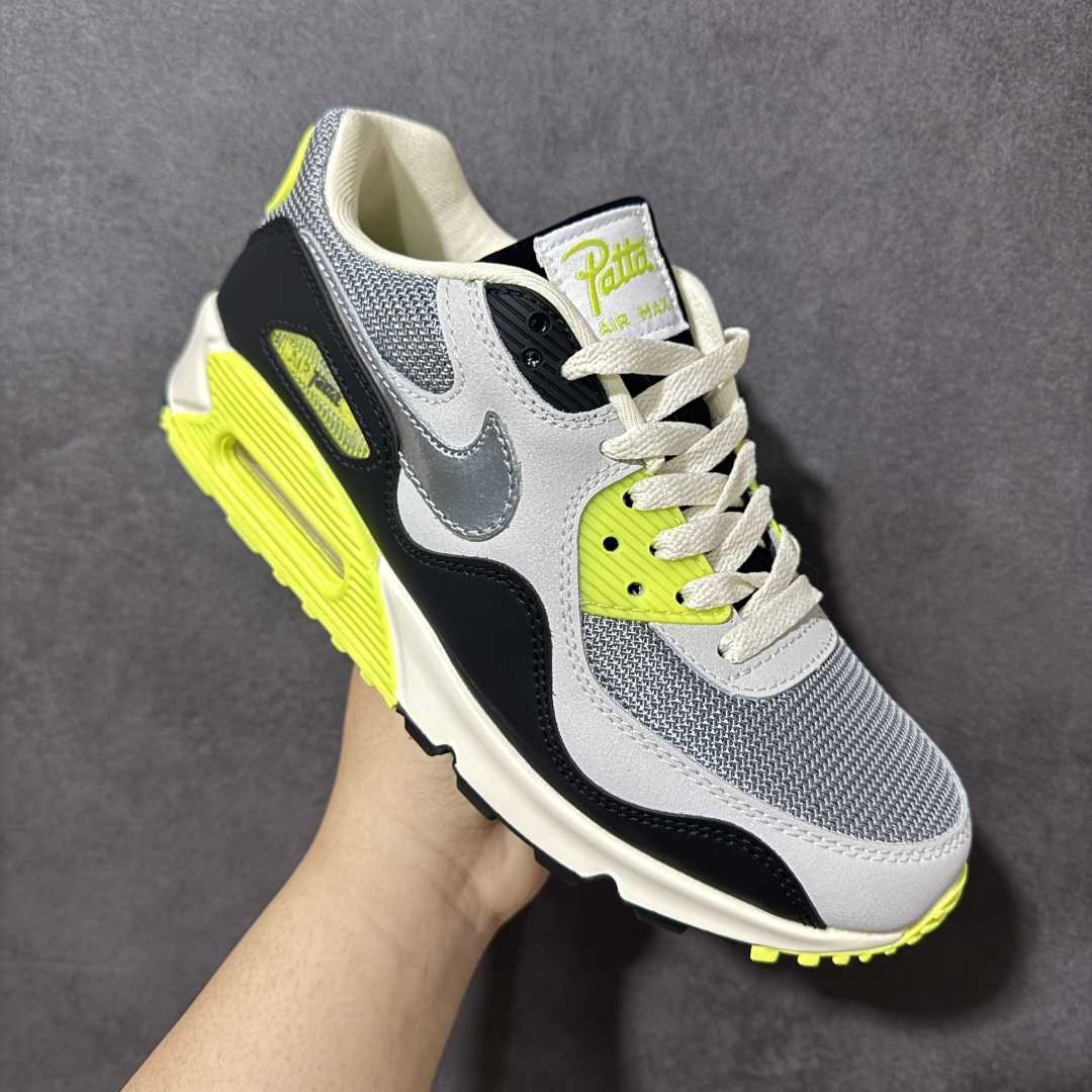 图片[3]-特价【GQ福利】外贸回流订单 Nike Air Max 90 舒适 复古 合成革减震防滑透气 低帮 休闲跑步鞋 鞋型完美复刻 原厂级别工艺 正确色卡 正确气垫蓝光 正确大底独家私模 采用进口头层牛皮拼接 货号：HF8814-001 尺码：36-45-选品中心