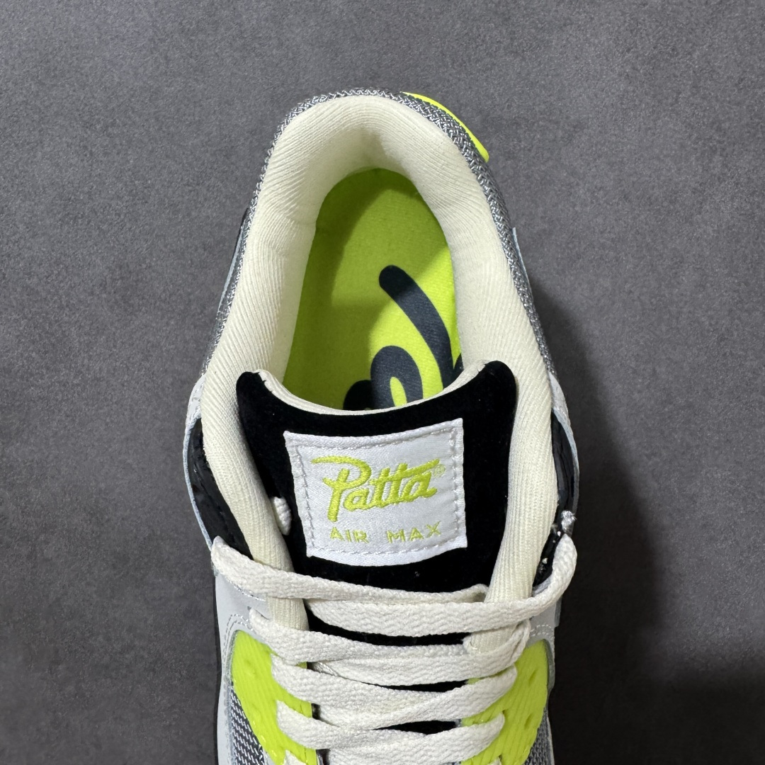 图片[6]-特价【GQ福利】外贸回流订单 Nike Air Max 90 舒适 复古 合成革减震防滑透气 低帮 休闲跑步鞋 鞋型完美复刻 原厂级别工艺 正确色卡 正确气垫蓝光 正确大底独家私模 采用进口头层牛皮拼接 货号：HF8814-001 尺码：36-45-选品中心