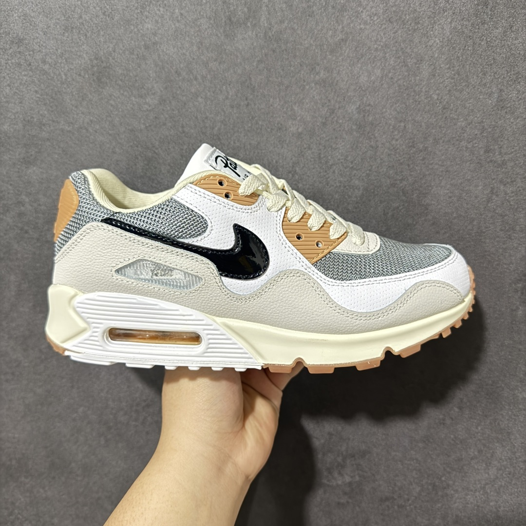 图片[4]-特价【GQ福利】外贸回流订单 Nike Air Max 90 舒适 复古 合成革减震防滑透气 低帮 休闲跑步鞋 鞋型完美复刻 原厂级别工艺 正确色卡 正确气垫蓝光 正确大底独家私模 采用进口头层牛皮拼接 货号：HF8814-001 尺码：36-45-选品中心