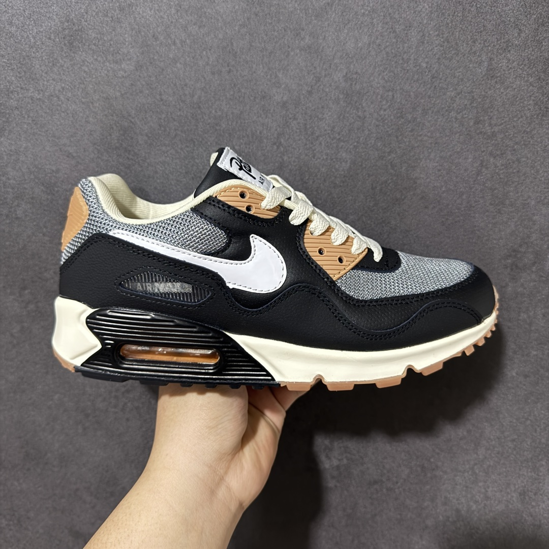 图片[3]-特价【GQ福利】外贸回流订单 Nike Air Max 90 舒适 复古 合成革减震防滑透气 低帮 休闲跑步鞋 鞋型完美复刻 原厂级别工艺 正确色卡 正确气垫蓝光 正确大底独家私模 采用进口头层牛皮拼接 货号：HF8814-001 尺码：36-45-选品中心