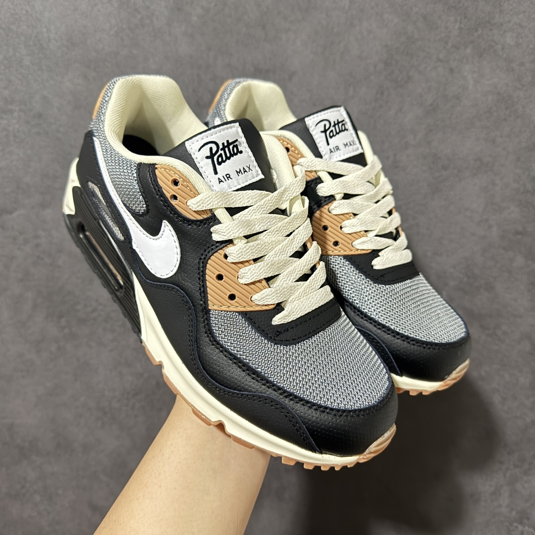 图片[3]-特价【GQ福利】外贸回流订单 Nike Air Max 90 舒适 复古 合成革减震防滑透气 低帮 休闲跑步鞋 鞋型完美复刻 原厂级别工艺 正确色卡 正确气垫蓝光 正确大底独家私模 采用进口头层牛皮拼接 货号：HF8814-001 尺码：36-45-选品中心