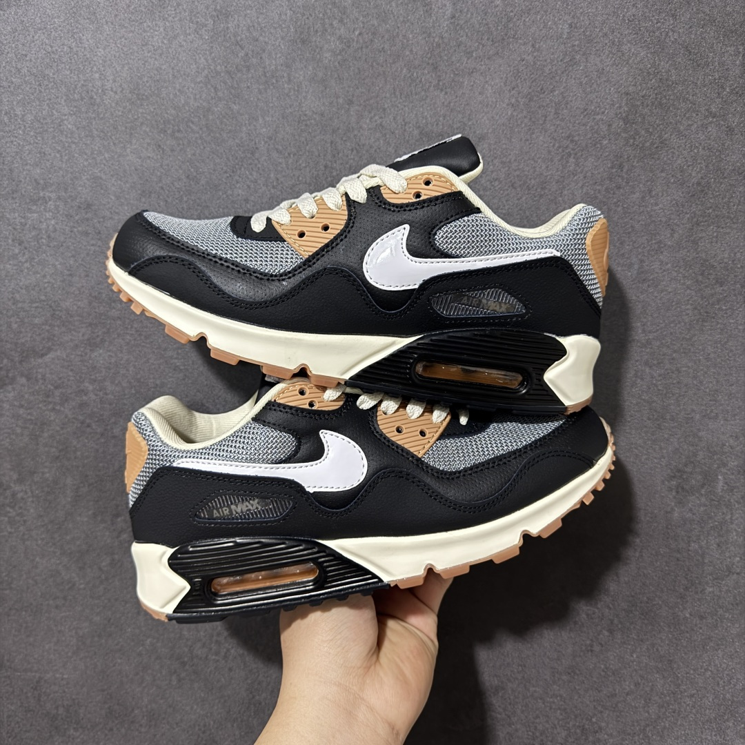 图片[3]-特价【GQ福利】外贸回流订单 Nike Air Max 90 舒适 复古 合成革减震防滑透气 低帮 休闲跑步鞋 鞋型完美复刻 原厂级别工艺 正确色卡 正确气垫蓝光 正确大底独家私模 采用进口头层牛皮拼接 货号：HF8814-001 尺码：36-45-选品中心