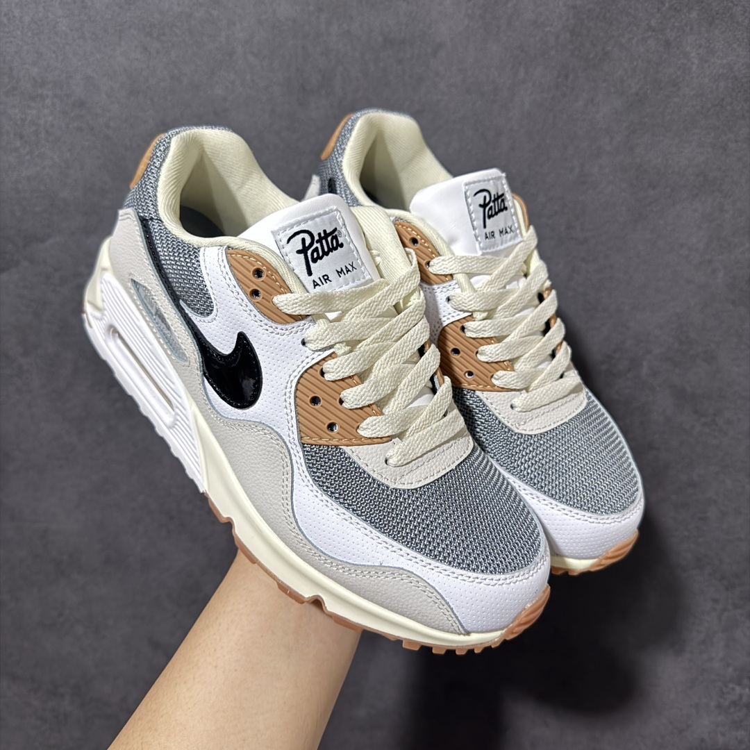 图片[4]-特价【GQ福利】外贸回流订单 Nike Air Max 90 舒适 复古 合成革减震防滑透气 低帮 休闲跑步鞋 鞋型完美复刻 原厂级别工艺 正确色卡 正确气垫蓝光 正确大底独家私模 采用进口头层牛皮拼接 货号：HF8814-001 尺码：36-45-选品中心