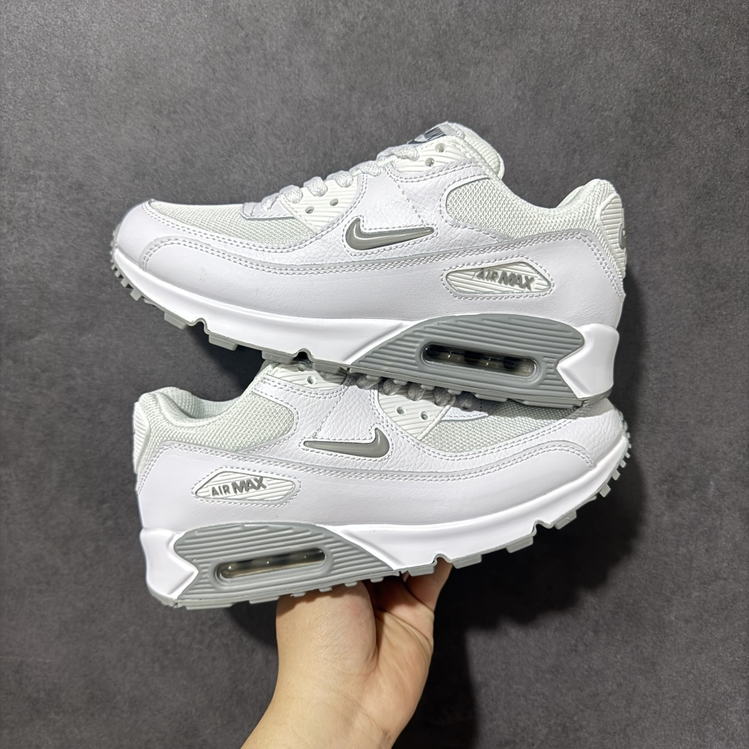 图片[2]-特价【GQ福利】外贸回流订单 Nike Air Max 90 舒适 复古 合成革减震防滑透气 低帮 休闲跑步鞋 鞋型完美复刻 原厂级别工艺 正确色卡 正确气垫蓝光 正确大底独家私模 采用进口头层牛皮拼接 货号：HF8814-001 尺码：36-45-选品中心