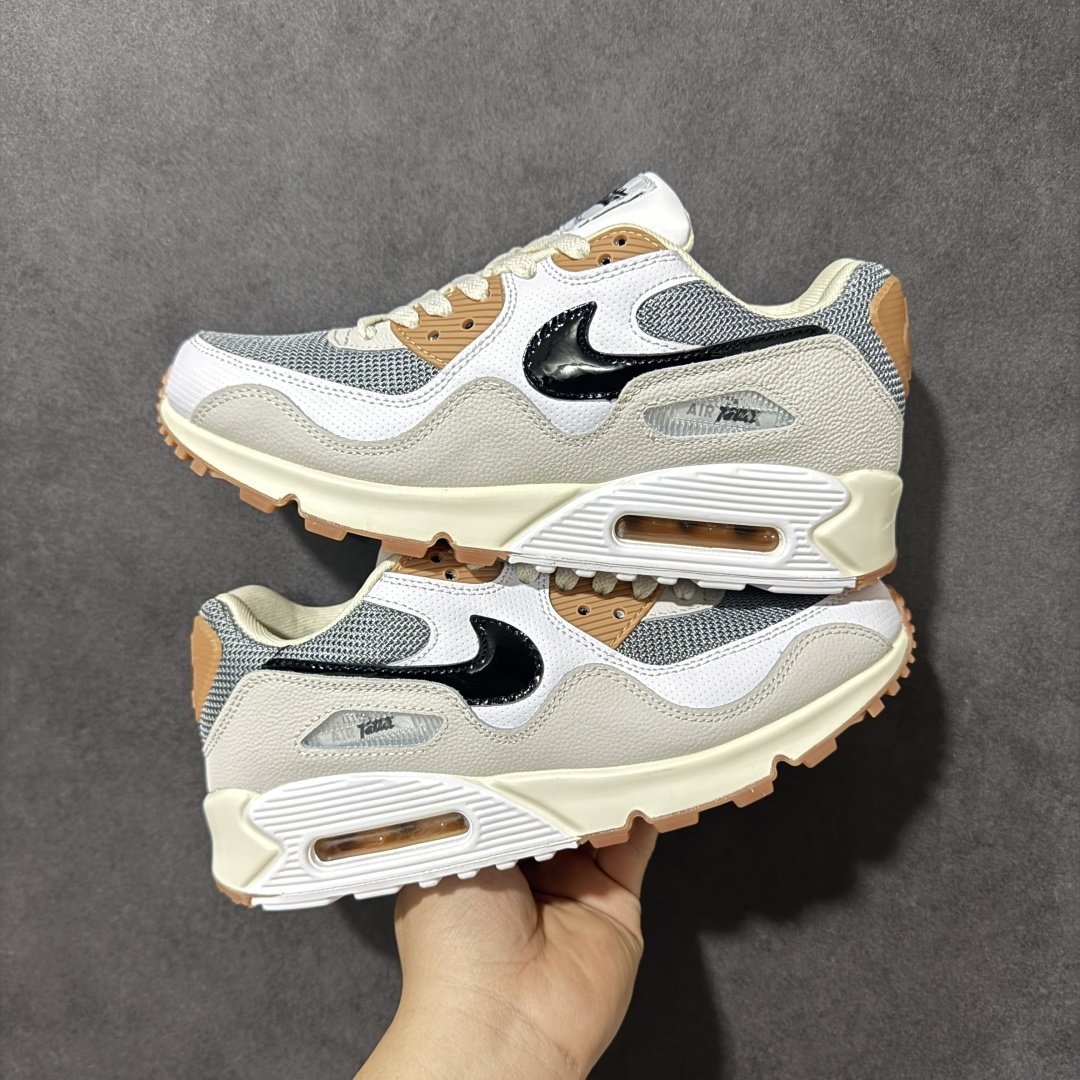 图片[4]-特价【GQ福利】外贸回流订单 Nike Air Max 90 舒适 复古 合成革减震防滑透气 低帮 休闲跑步鞋 鞋型完美复刻 原厂级别工艺 正确色卡 正确气垫蓝光 正确大底独家私模 采用进口头层牛皮拼接 货号：HF8814-001 尺码：36-45-选品中心