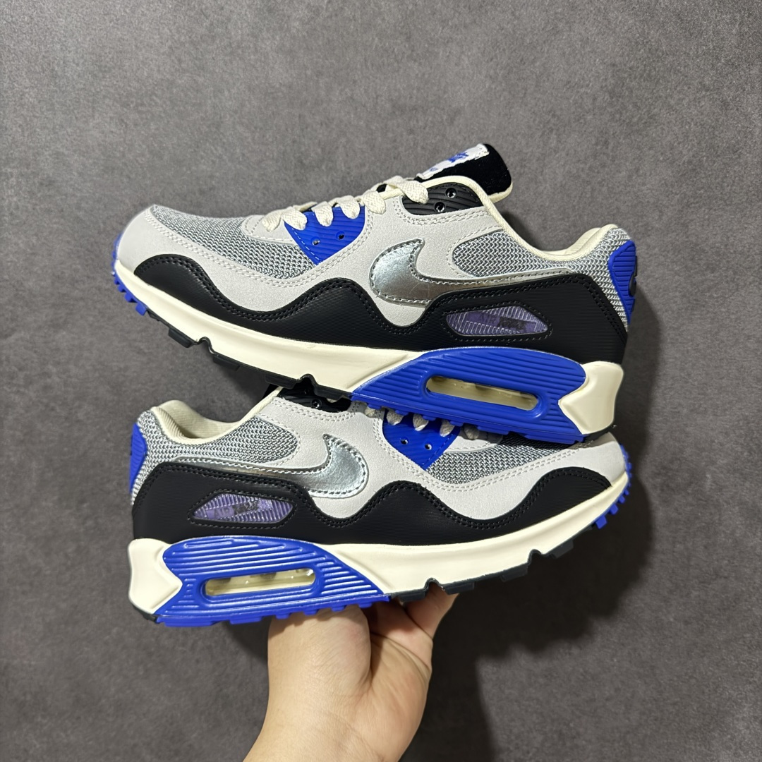 图片[5]-特价【GQ福利】外贸回流订单 Nike Air Max 90 舒适 复古 合成革减震防滑透气 低帮 休闲跑步鞋 鞋型完美复刻 原厂级别工艺 正确色卡 正确气垫蓝光 正确大底独家私模 采用进口头层牛皮拼接 货号：HF8814-001 尺码：36-45-选品中心
