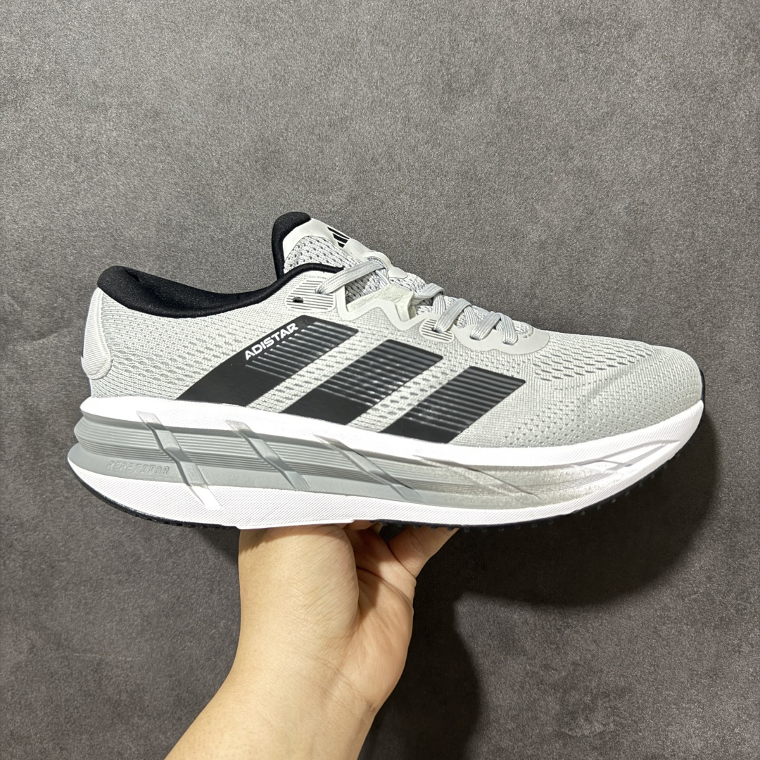 【公司级】Adidas Adistar 4 阿迪达斯 舒适时尚 网布防滑耐磨 低帮休闲跑步鞋 货号： JR0297 尺码： 40-45-选品中心