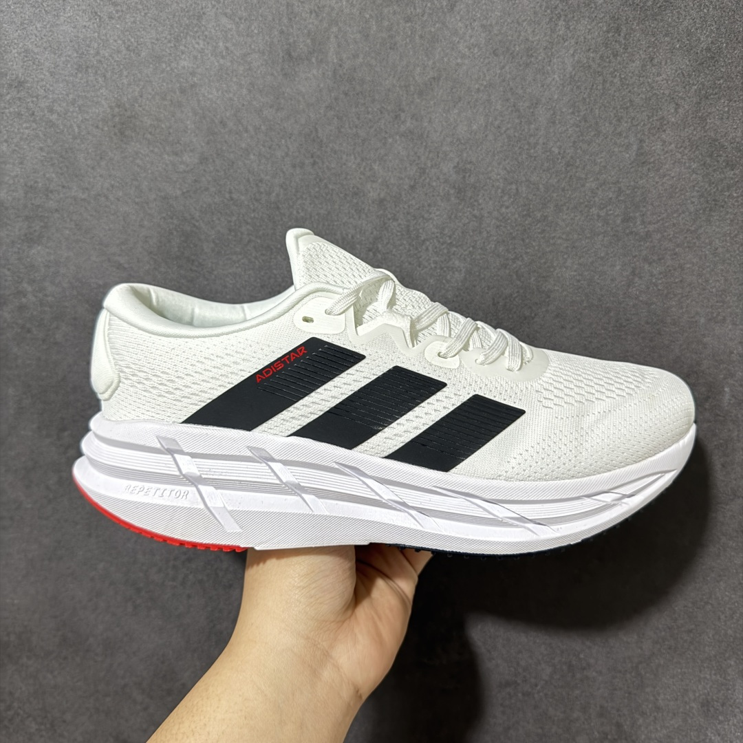 【公司级】Adidas Adistar 4 阿迪达斯 舒适时尚 网布防滑耐磨 低帮休闲跑步鞋 货号： JR0300 尺码： 40-45-选品中心