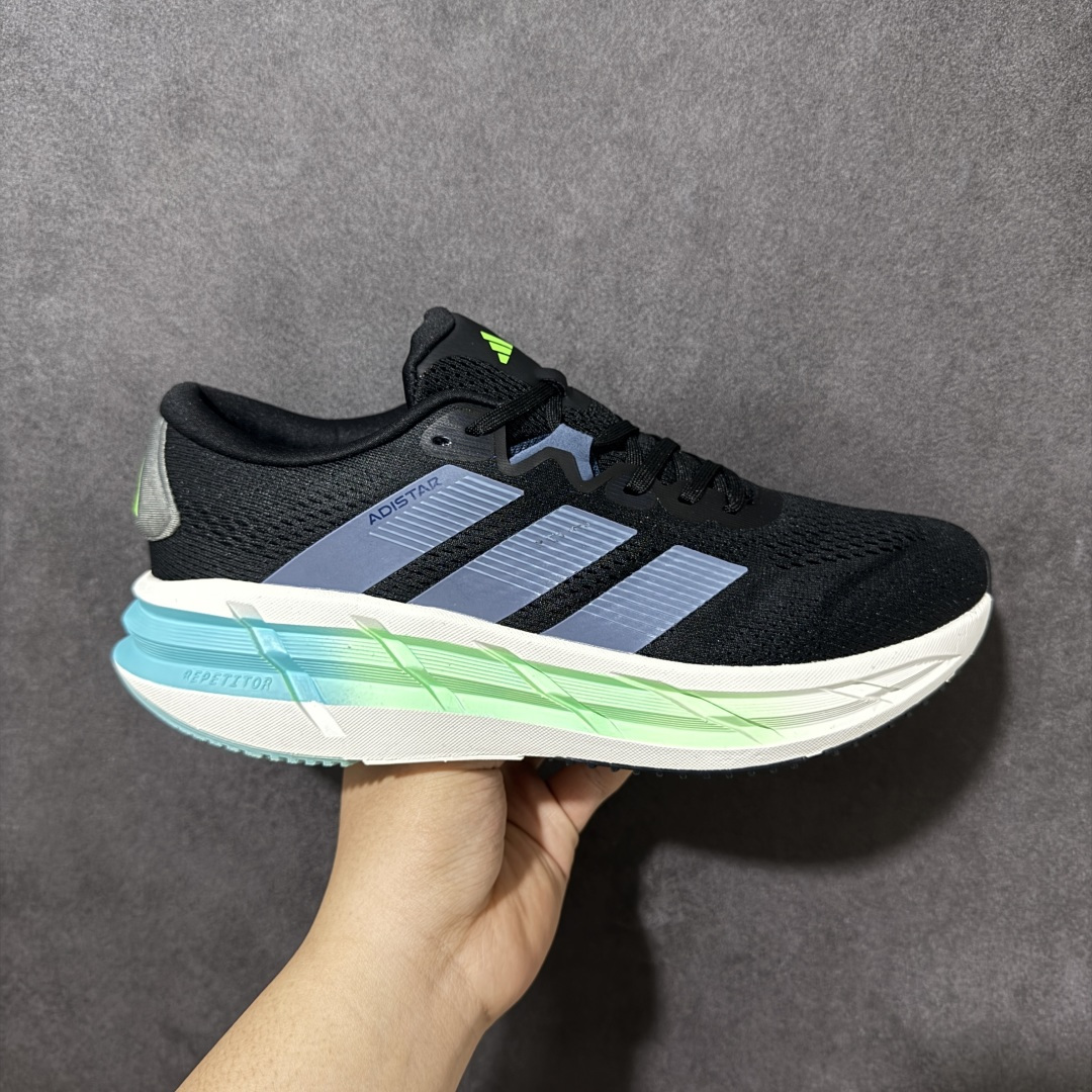 【公司级】Adidas Adistar 4 阿迪达斯 舒适时尚 网布防滑耐磨 低帮休闲跑步鞋 货号： JR0301 尺码： 40-45-选品中心