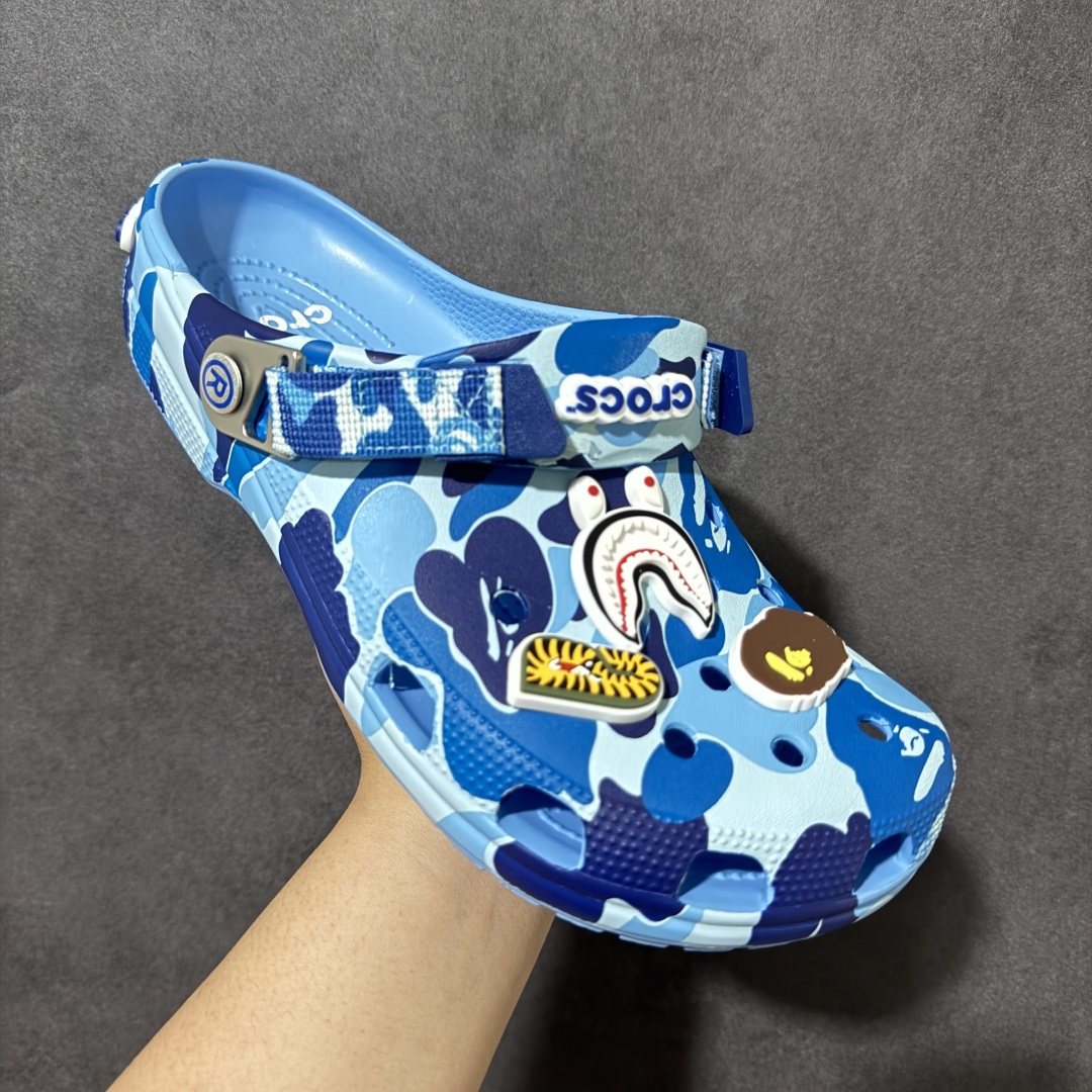 图片[3]-【莞产原厂版】BAPE x Crocs卡骆驰 洞洞鞋联名4色 东莞原厂出品，拼标过验！ 欢迎对比，顶级品质区别市面通货！ 同步官方尺码： M4=36-37（22CM） M5=37-38（23CM） M6=38-39（24CM） M7=39-40 (25CM) M8=40-41 (26CM) M9=42-43（27CM） M10=43-44（28CM） M11=45-46 （29CM）-选品中心