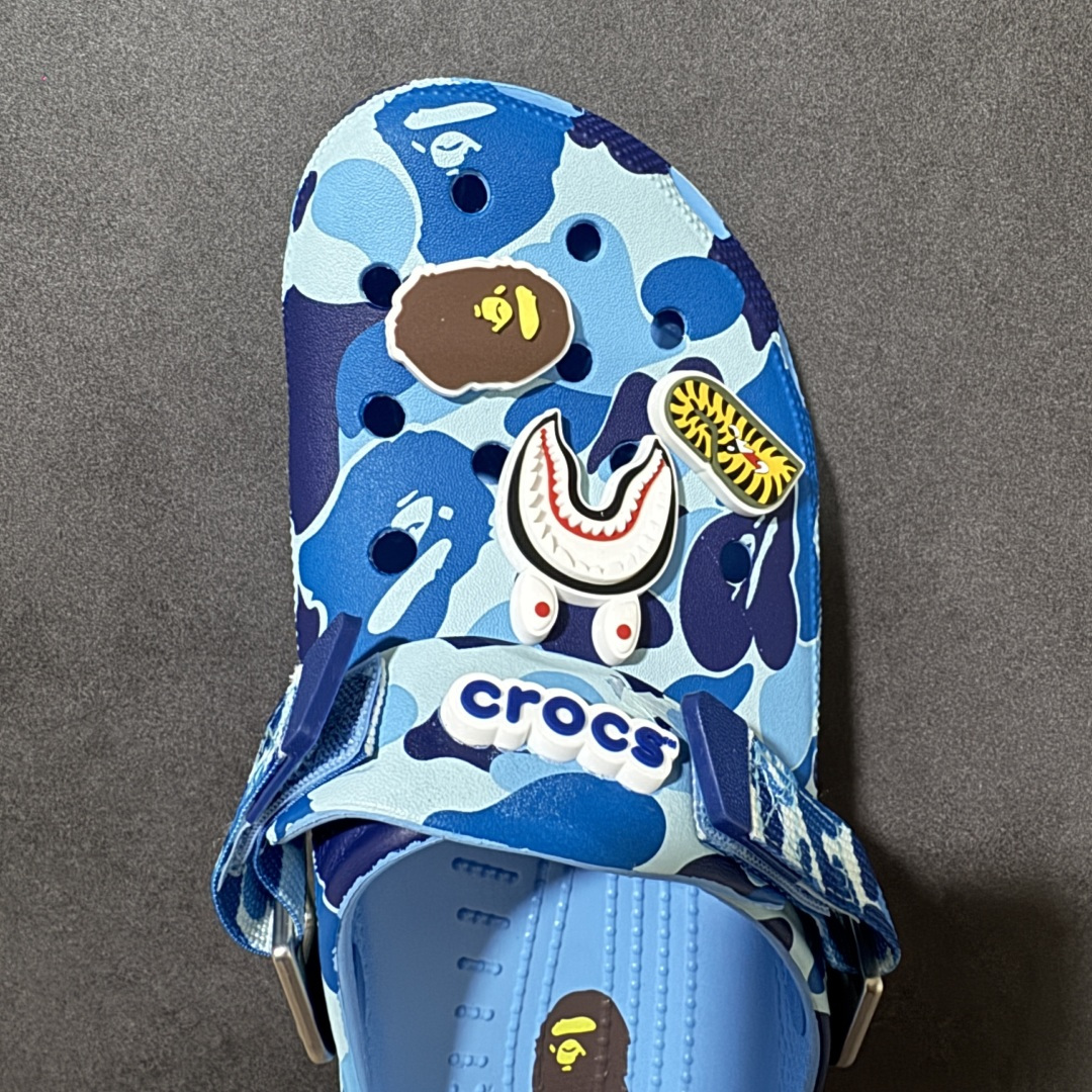 图片[5]-【莞产原厂版】BAPE x Crocs卡骆驰 洞洞鞋联名4色 东莞原厂出品，拼标过验！ 欢迎对比，顶级品质区别市面通货！ 同步官方尺码： M4=36-37（22CM） M5=37-38（23CM） M6=38-39（24CM） M7=39-40 (25CM) M8=40-41 (26CM) M9=42-43（27CM） M10=43-44（28CM） M11=45-46 （29CM）-选品中心