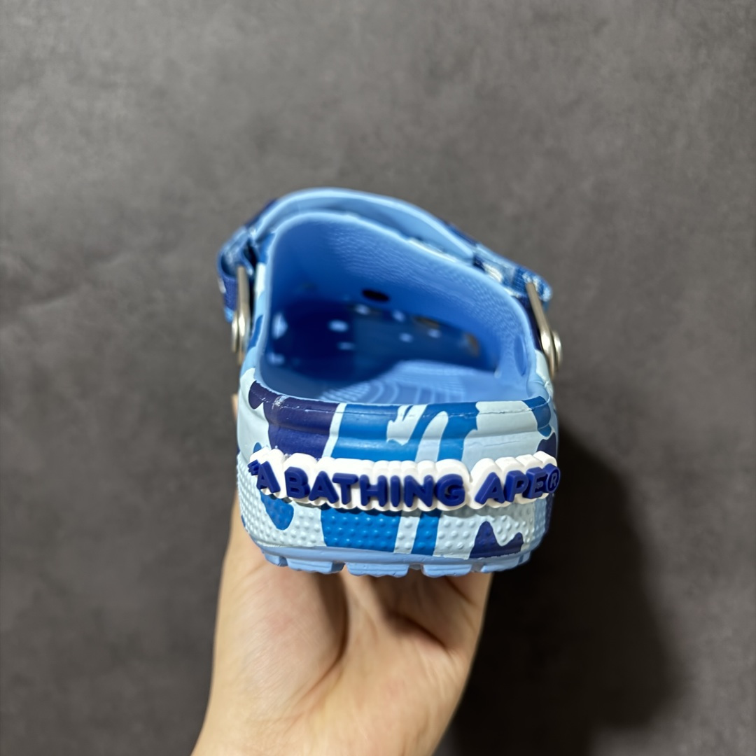 图片[4]-【莞产原厂版】BAPE x Crocs卡骆驰 洞洞鞋联名4色 东莞原厂出品，拼标过验！ 欢迎对比，顶级品质区别市面通货！ 同步官方尺码： M4=36-37（22CM） M5=37-38（23CM） M6=38-39（24CM） M7=39-40 (25CM) M8=40-41 (26CM) M9=42-43（27CM） M10=43-44（28CM） M11=45-46 （29CM）-选品中心