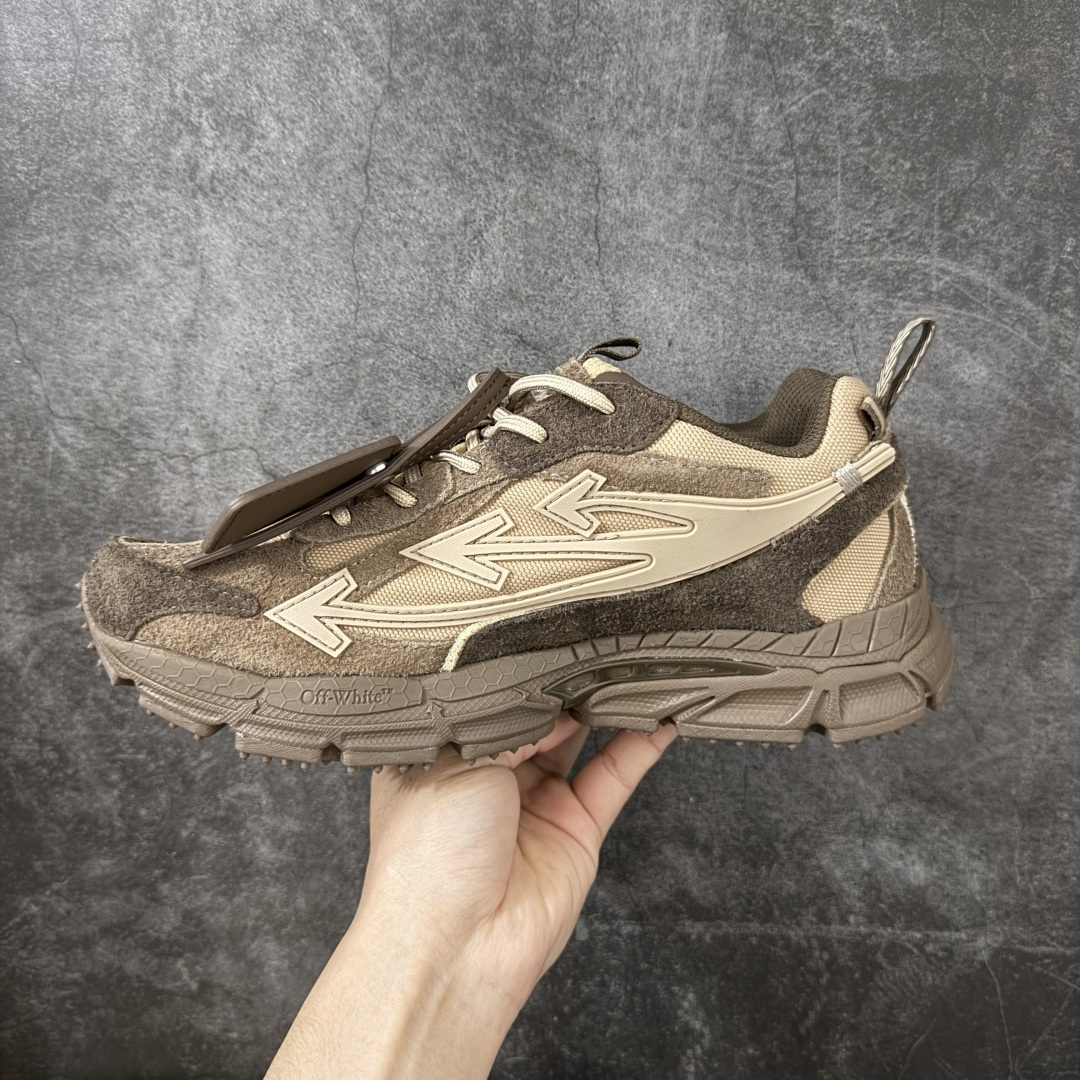 图片[2]-【纯原OK版本】Off-White OW最新款跑鞋 复古休闲鞋 百分百原盒正确版 原楦原纸板数据开发 4层分离大底#鞋面采用3d立体打印和多种材料拼接而成#防滑耐磨透气性轻便跑鞋 作为曾经爆火 并且定位奢潮领域的标志性品牌 Off-White 仍需要不断更新符合当下潮流时尚的复古运动鞋款，以期收获基本盘消费者的关注 此次更新的 Off-White 新款运动鞋将经典复古老爹鞋细节设计更加夸张化 并将标志性箭头设计置于显著位置 除此之外 整个系列的色彩搭配也可谓纷繁多样 总有一款适合你 尺码：36 37 38 39 40 41 42 43 44 45 46 47-选品中心